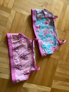 2 camisoles courtes 6/7 ans