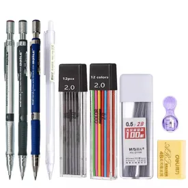 2.0mm Mechanical Pencil Set with 2B Lead Refills
