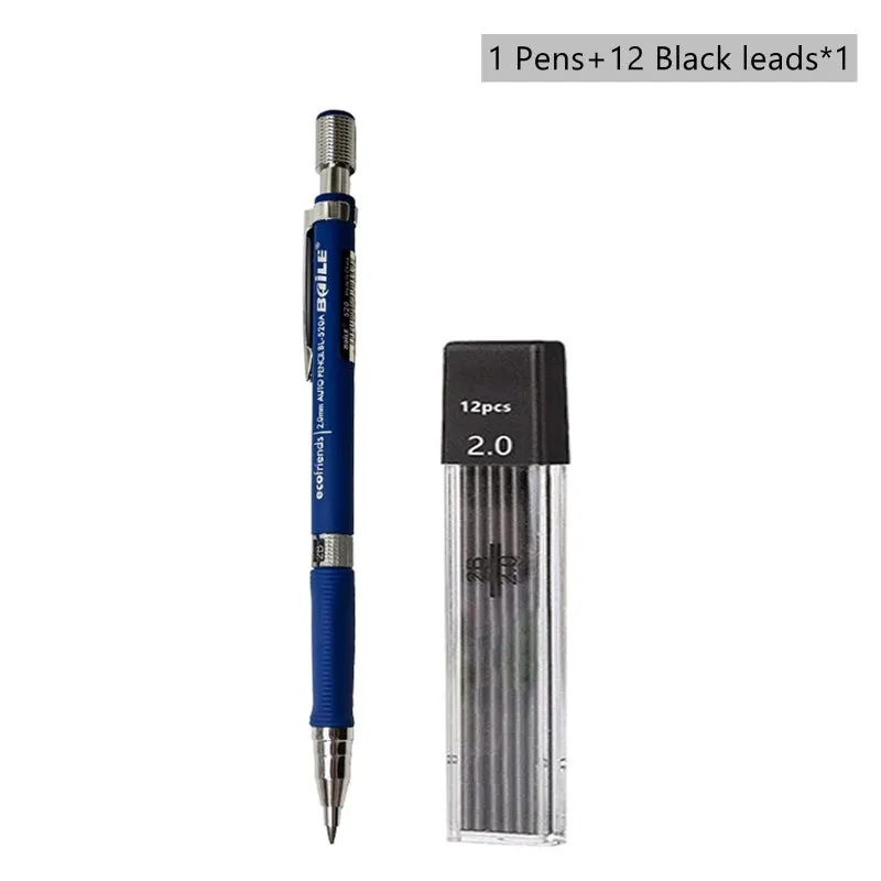 2.0mm Mechanical Pencil Set with 2B Lead Refills