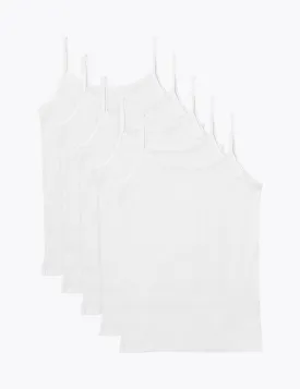 5 Pack Pure Cotton Camisoles