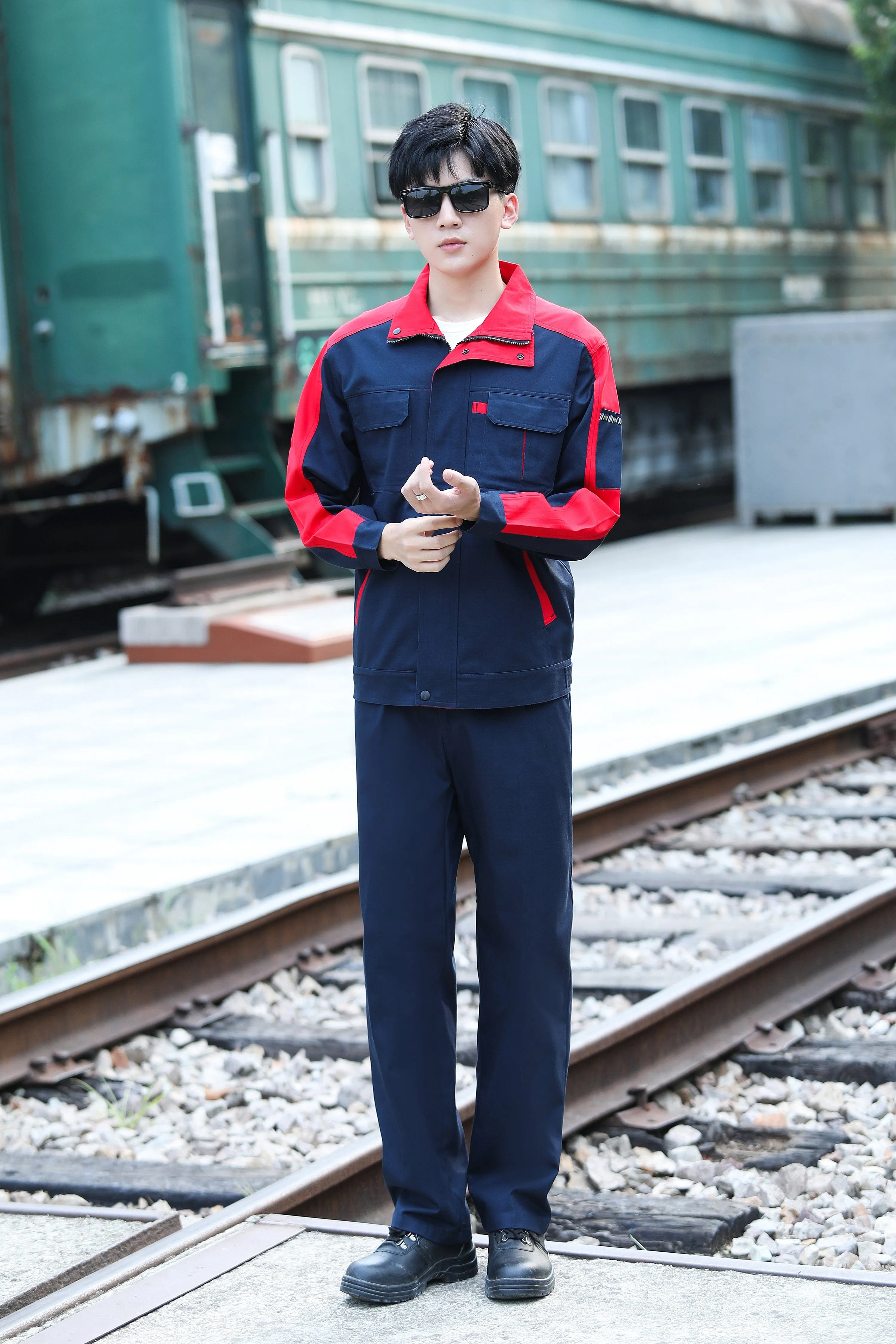 Autumn and winter long-sleeved pure cotton series workwear SD-PC-W801