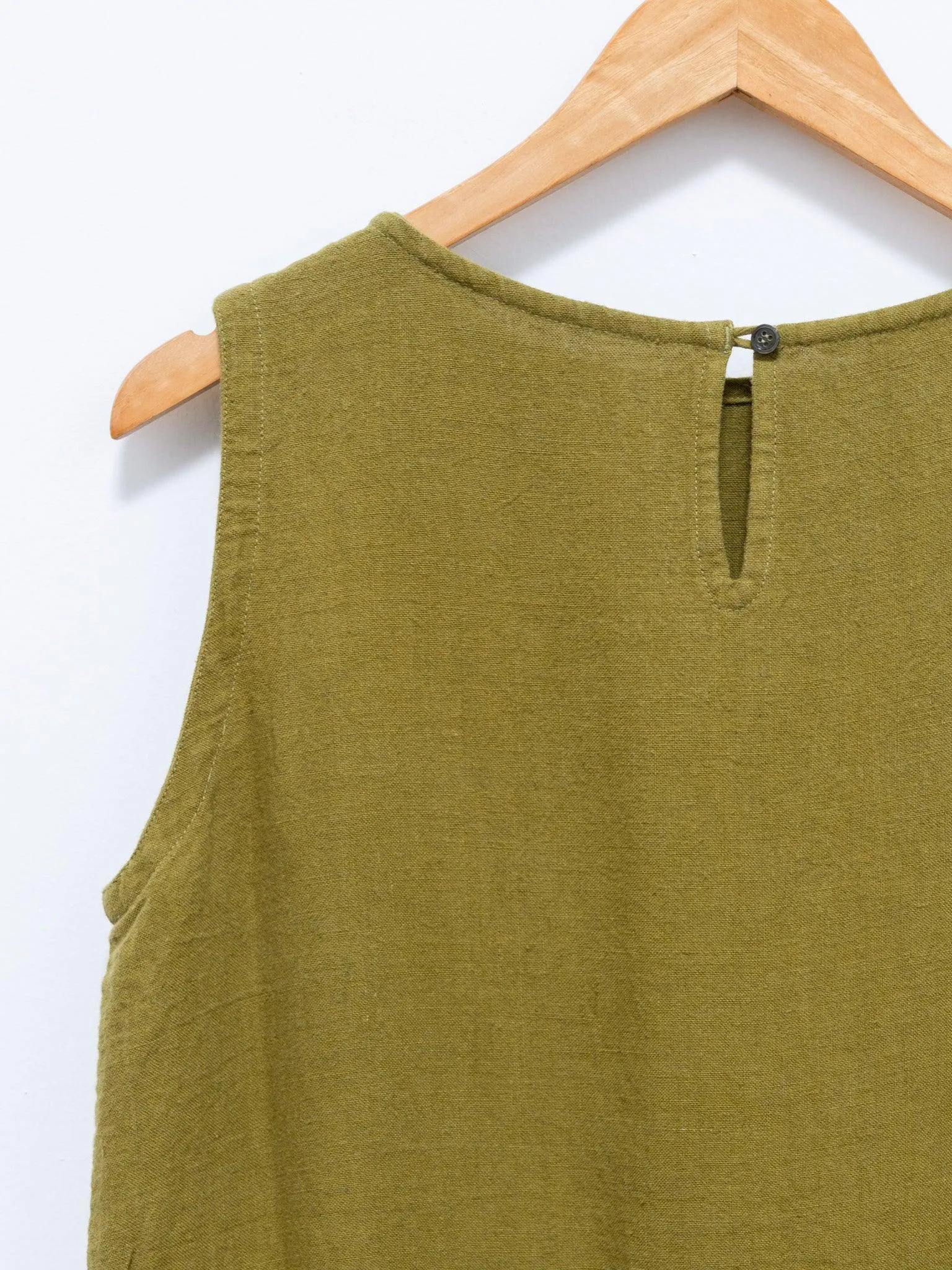 Azumadaki Sleeveless Dress - Green