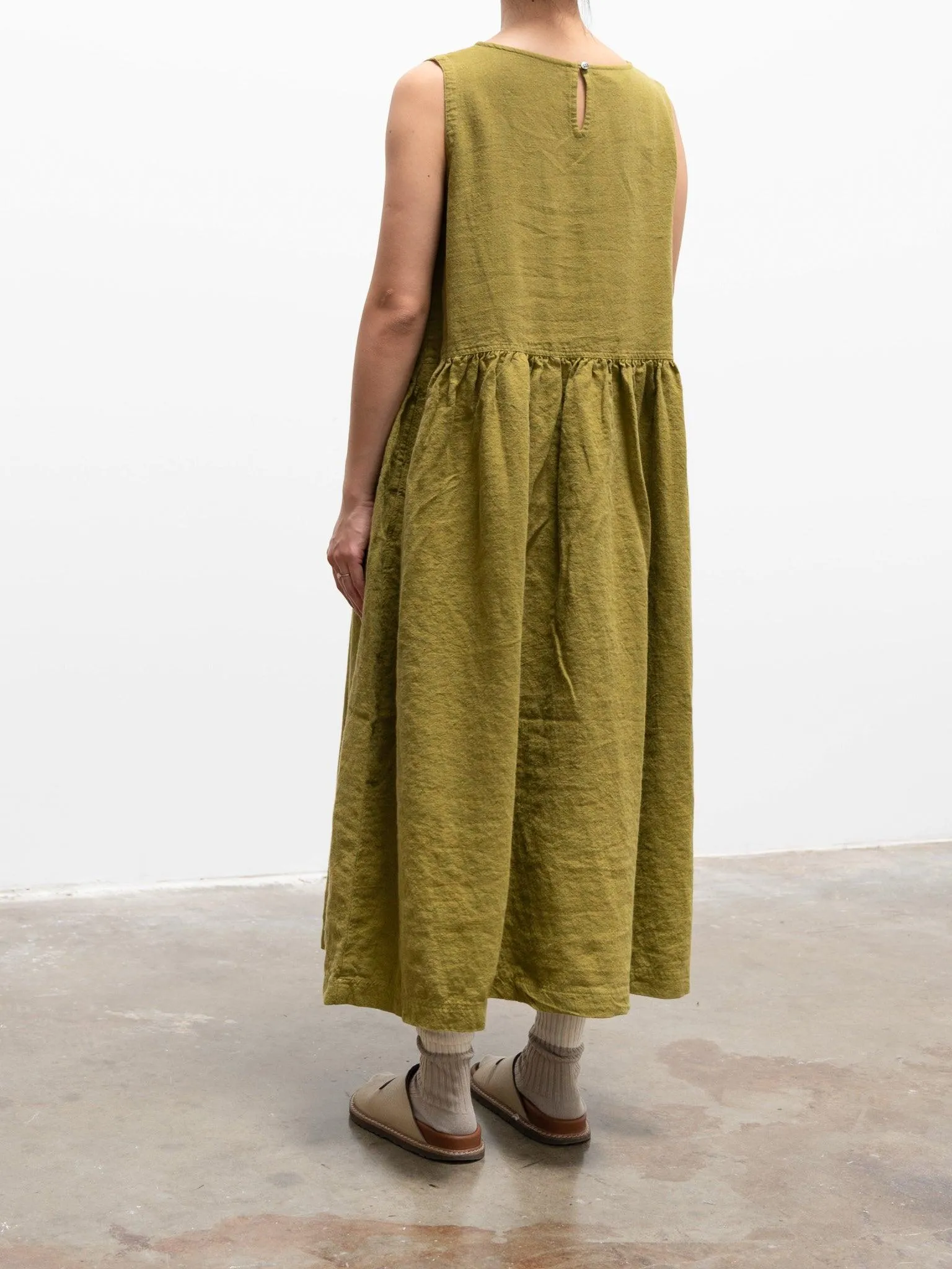 Azumadaki Sleeveless Dress - Green