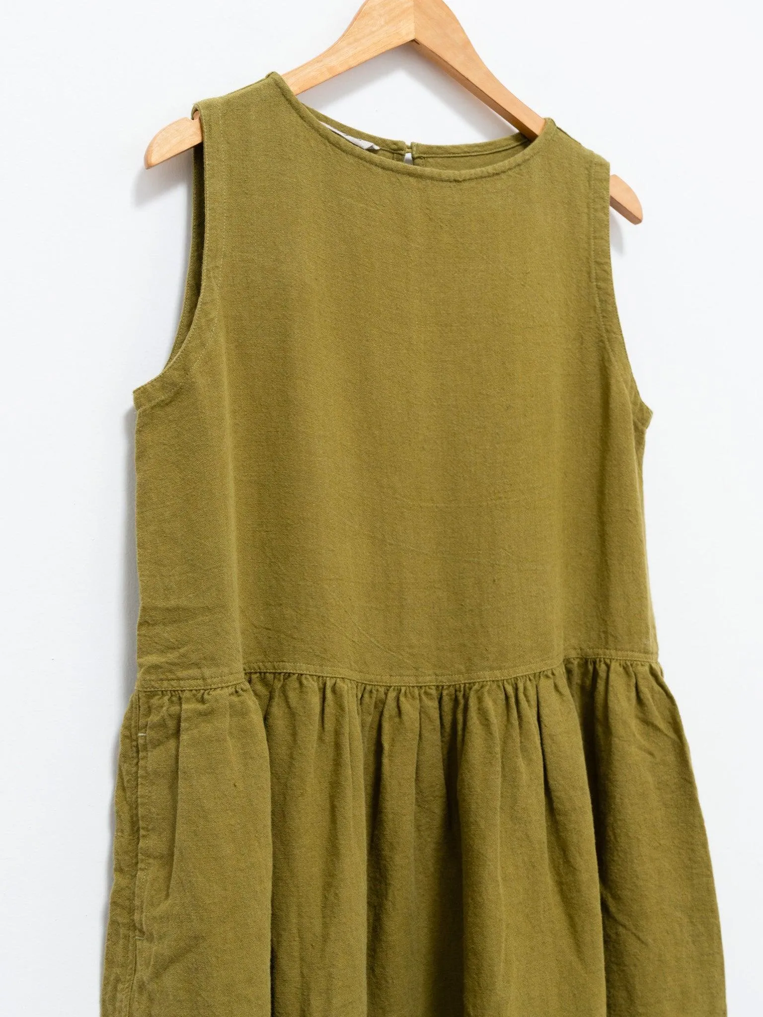 Azumadaki Sleeveless Dress - Green