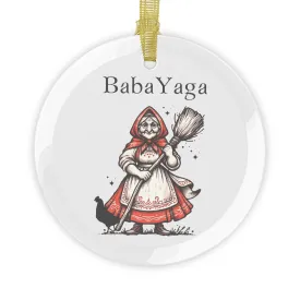 Baba Yaga Glass Ornament Polish Gifts, 1 Pc or 10 Pc