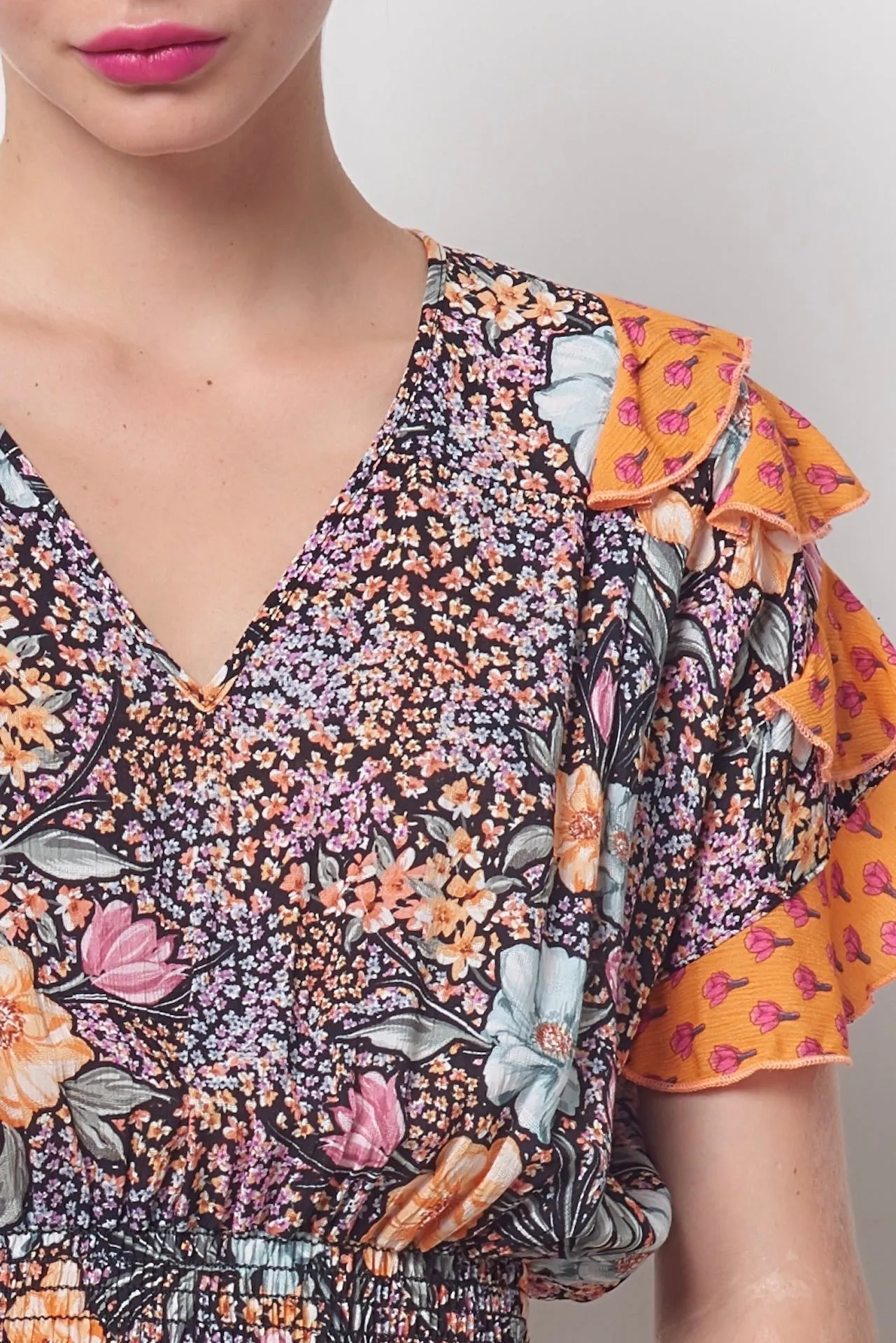 BETINA Ruffle Dress - Floral