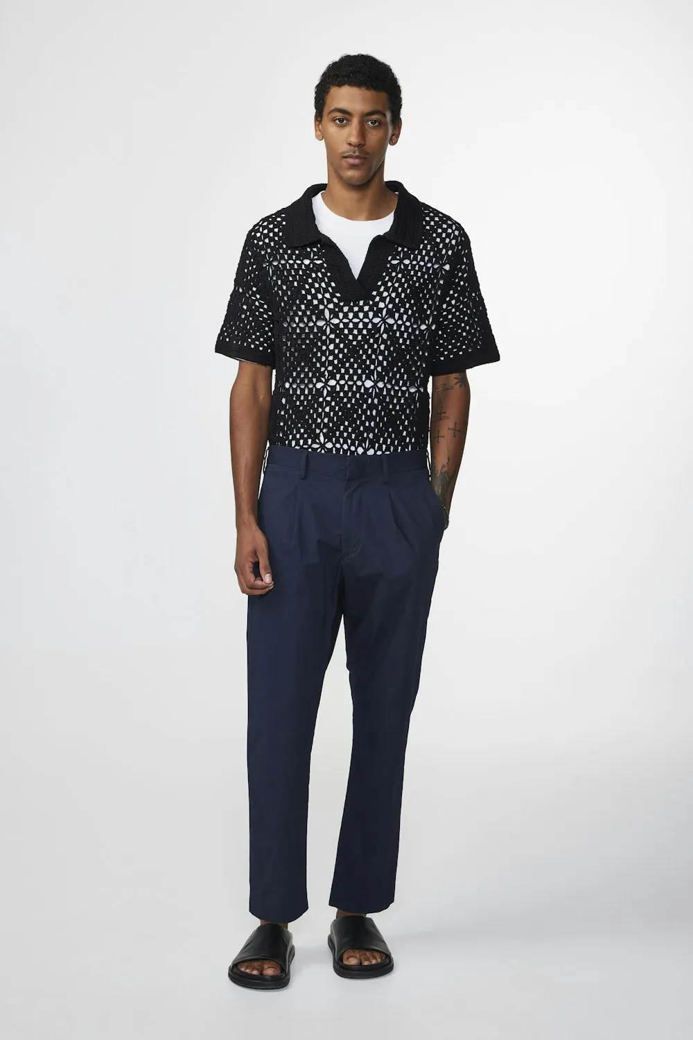 Bill Ripstop Trouser - Navy Blue
