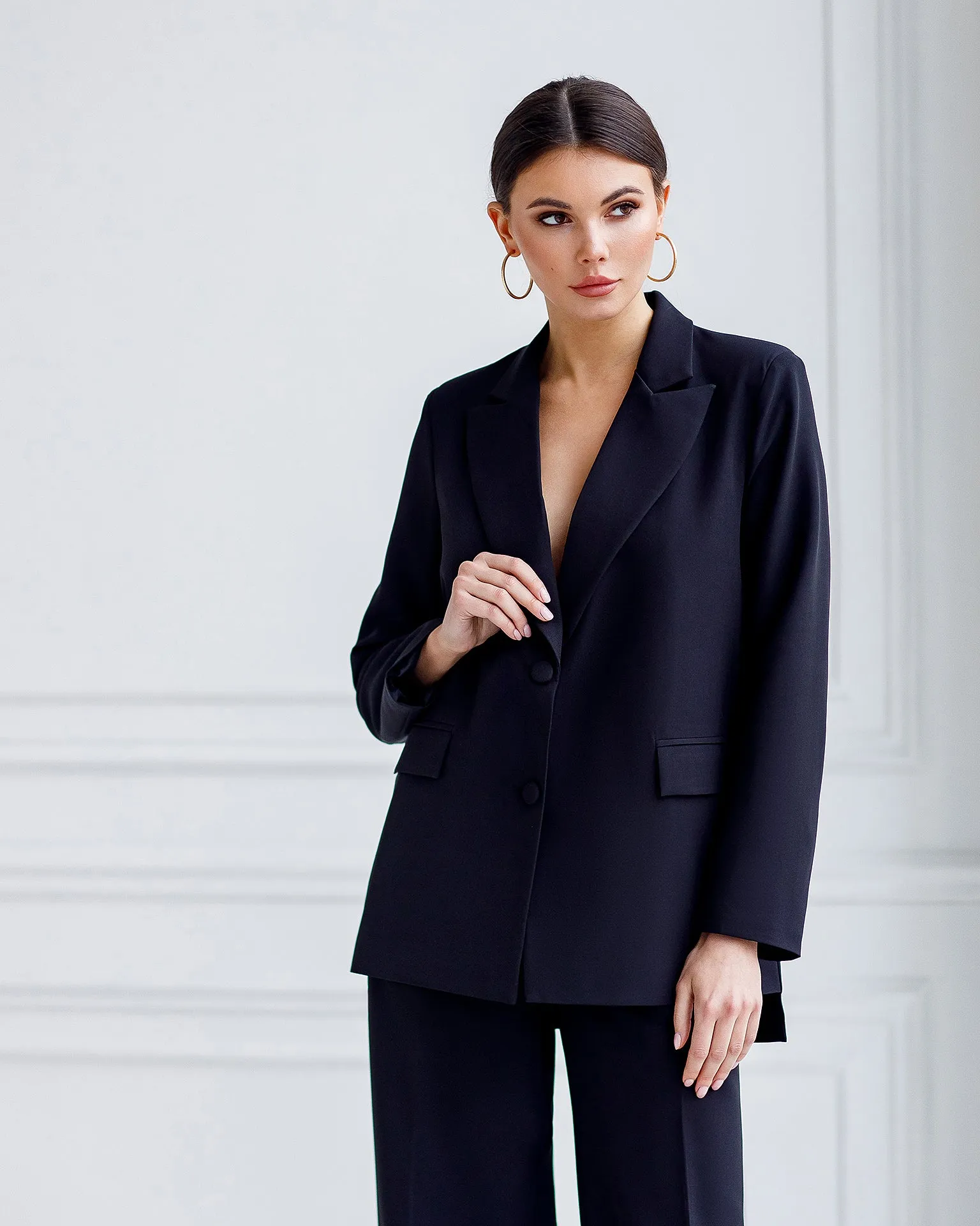 Black Oversized 2-Piece Suit