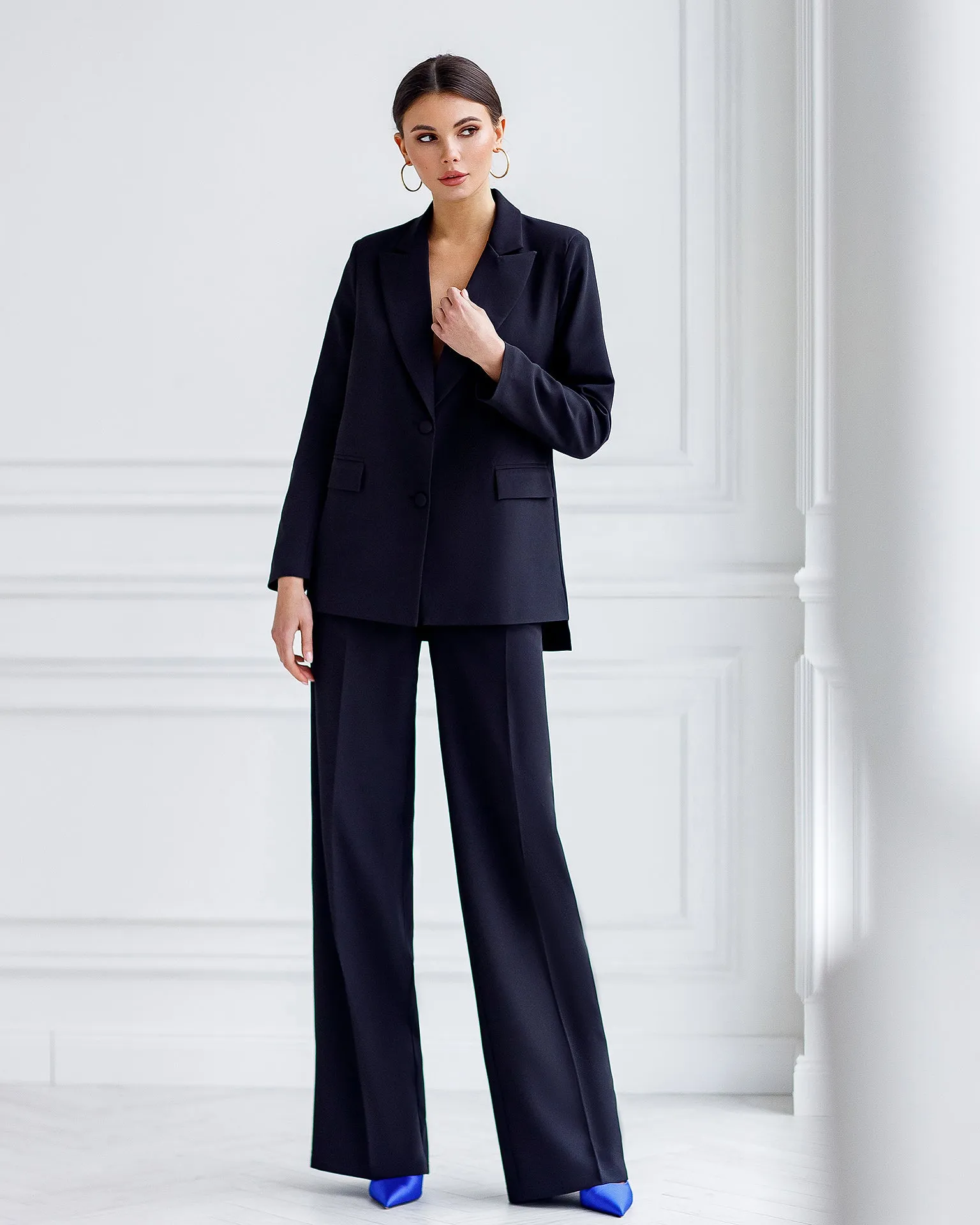Black Oversized 2-Piece Suit