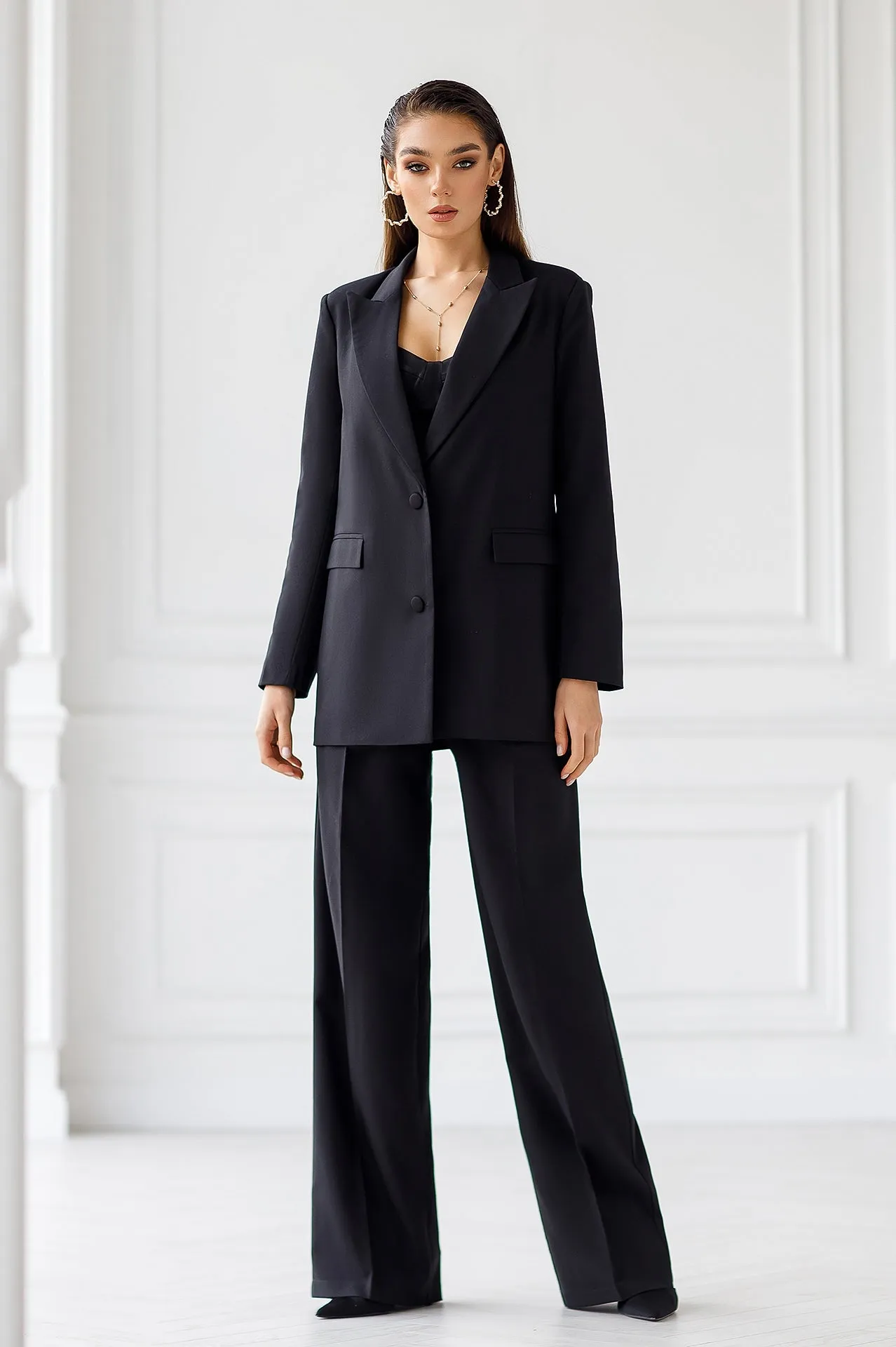 Black Oversized 2-Piece Suit