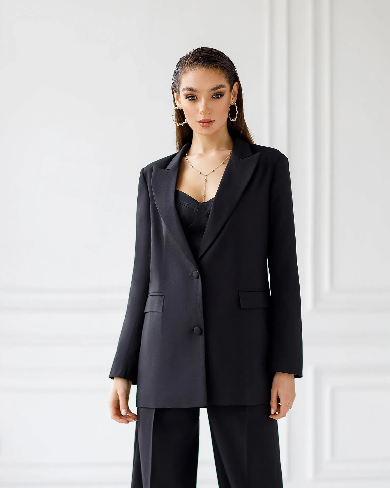 Black Oversized 2-Piece Suit