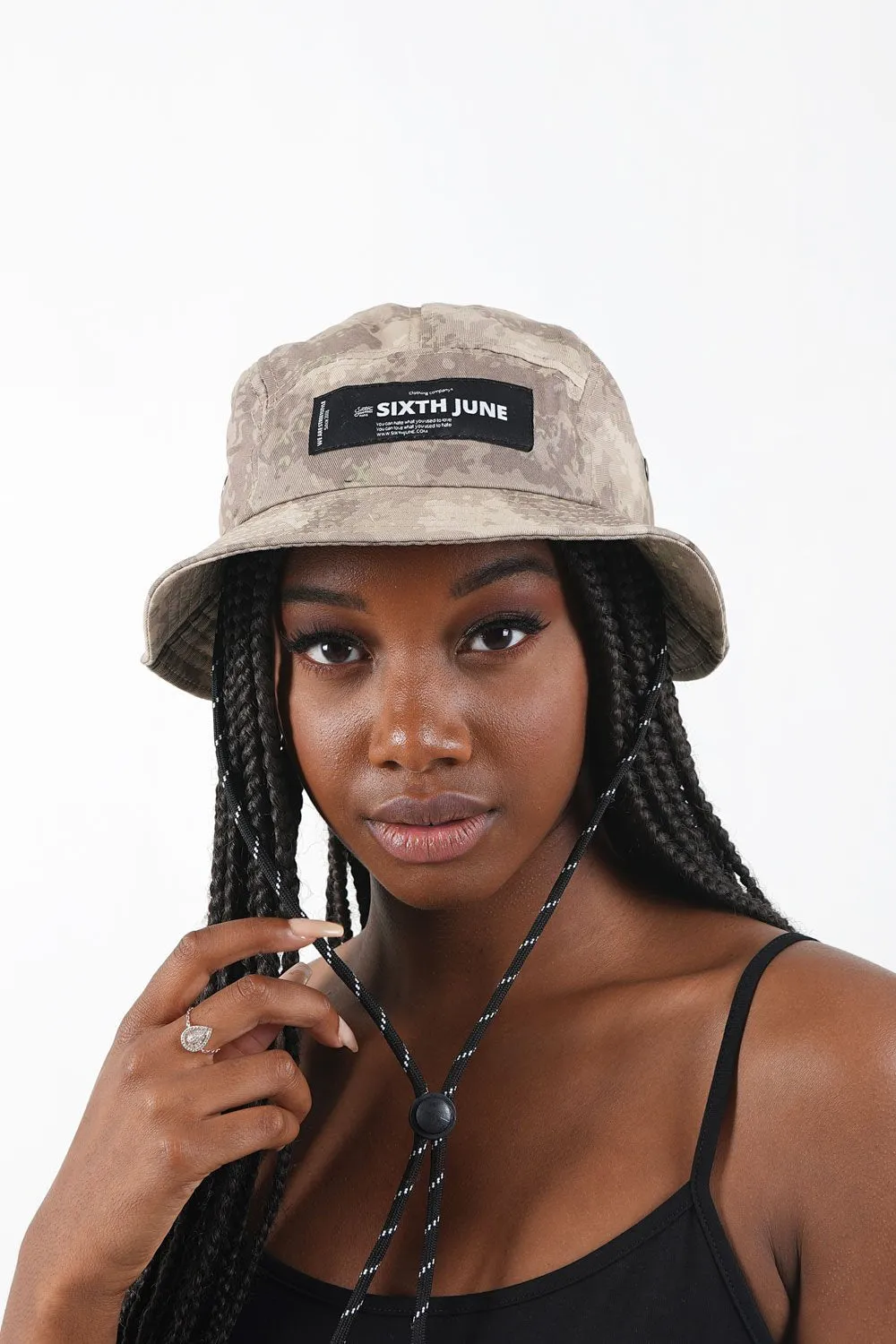 Bob coton camouflage Beige