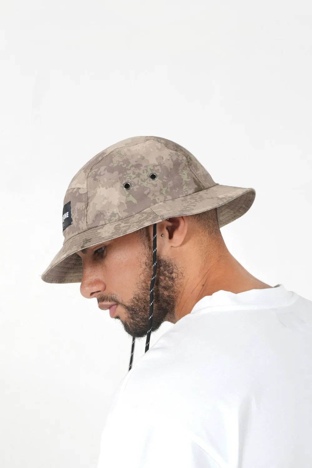 Bob coton camouflage Beige