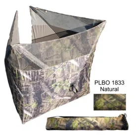 Camouflagevouwscherm 3 x 140x140cm in draagzak natural groen