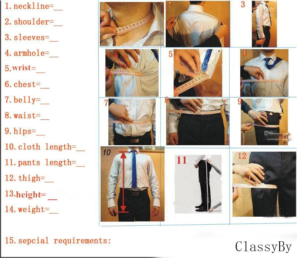 Chic Notch Lapel One Button Pinstripe Men Suits Two Piece Business Casual Navy Blue Suit Slim Fashion Groom Wedding Tuxedo