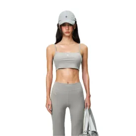 Compass Hug Ultra-Short Sports Strap Top Gray
