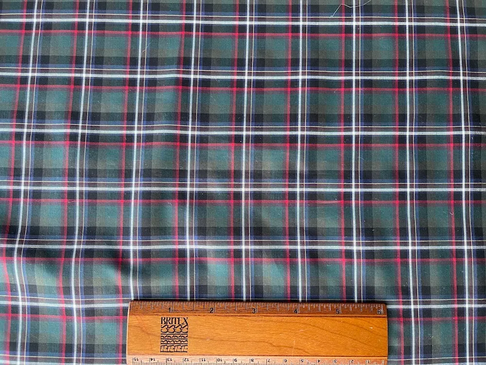 Cool Piney Woods Cotton Shirting (Made in Japan)
