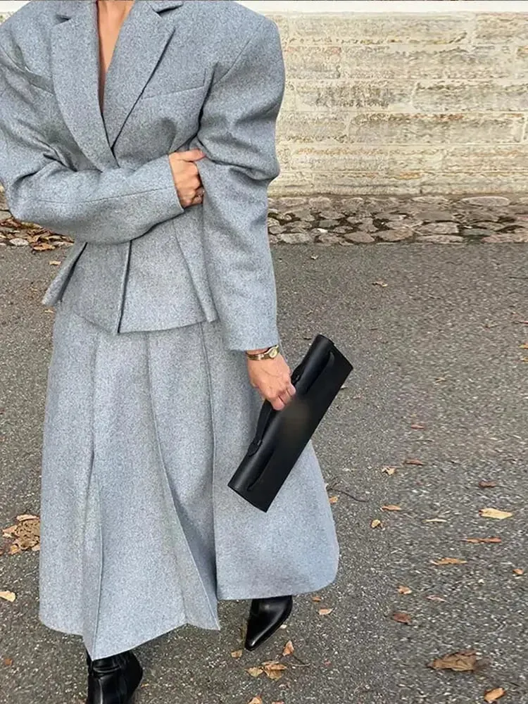 Crisp Twilight High-Waist Skirt