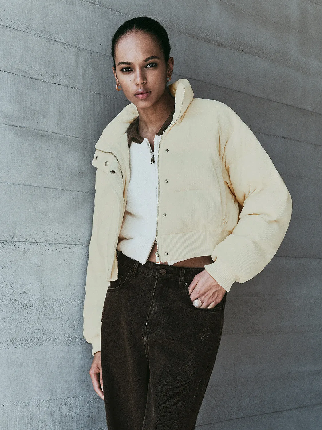 Cropped Padded Coats