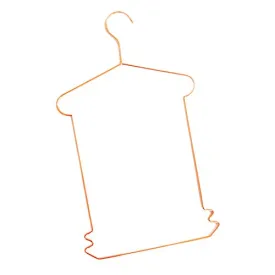 D DOLITY Non Slip Dress Skirt Hangers Trousers Hangers Clothes Coat Pants,42cm,Modern Non-Slip & Space Saving Design Excellent for Men and Women - Rose Gold