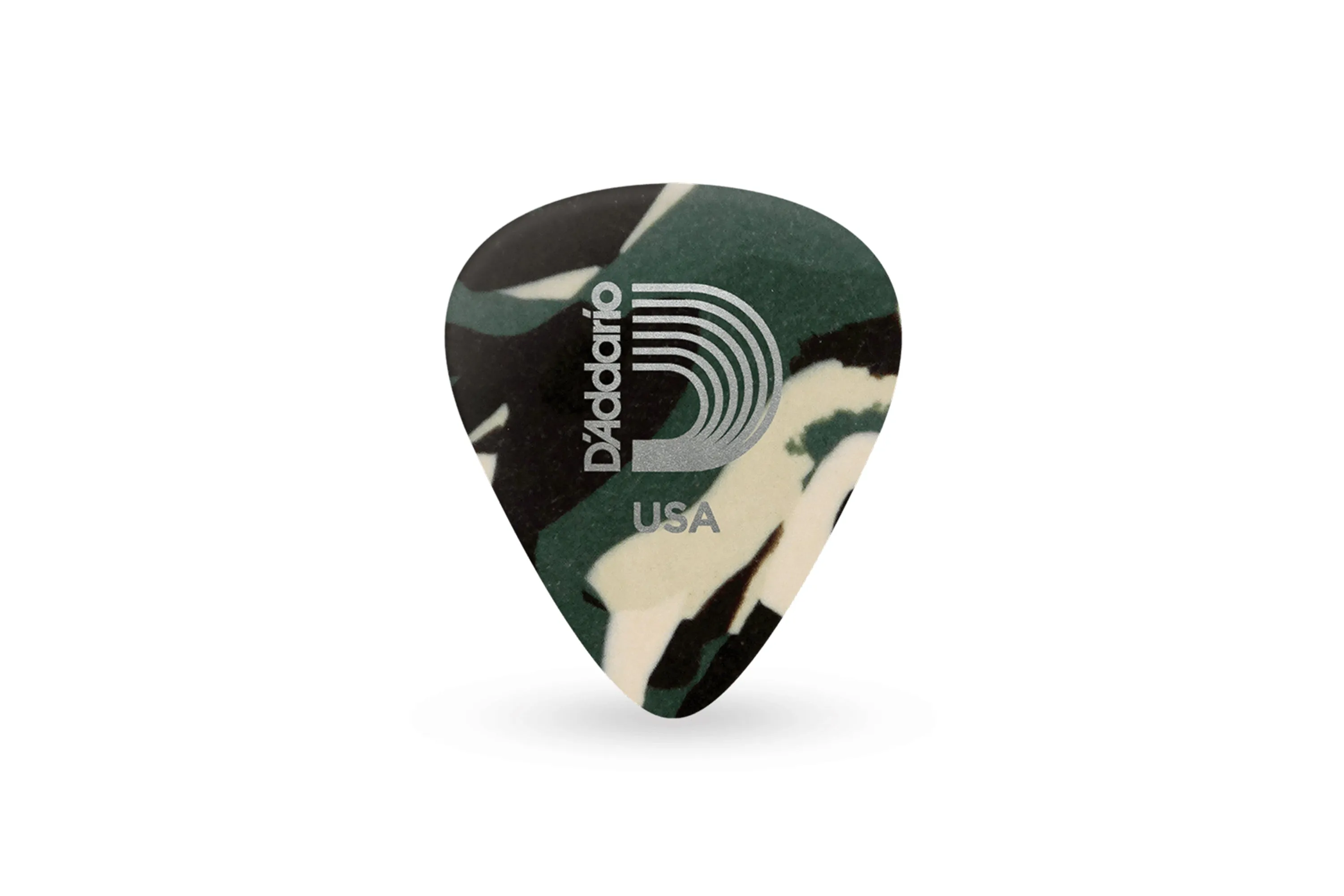 D'Addario Camouflage Classic Celluloid Guitar Picks Medium .70mm - 10 Pack