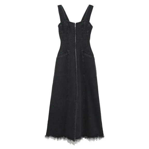 Denim High Waistline Dress