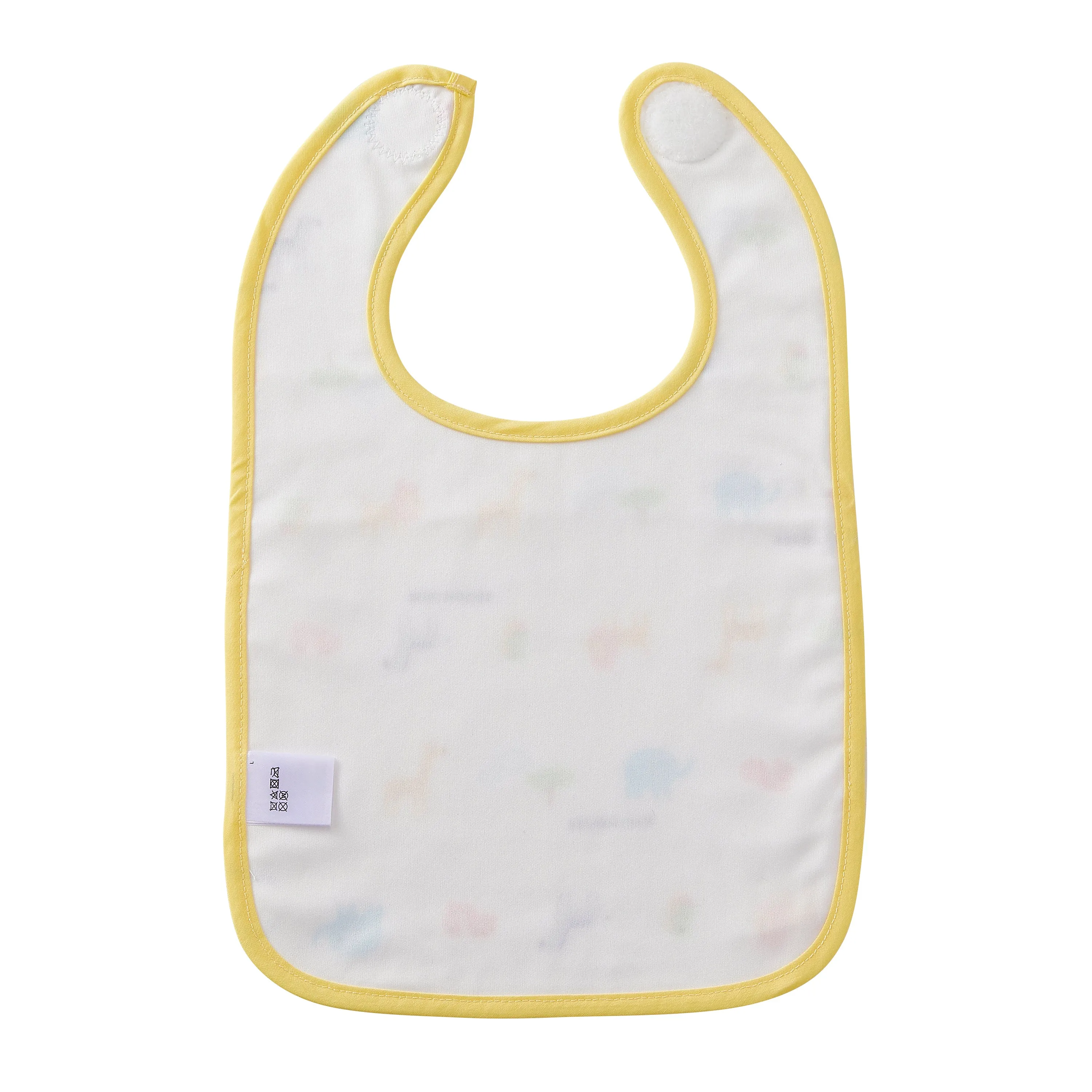Double Weave Gauze Bib with Lining - Friendly animal motif