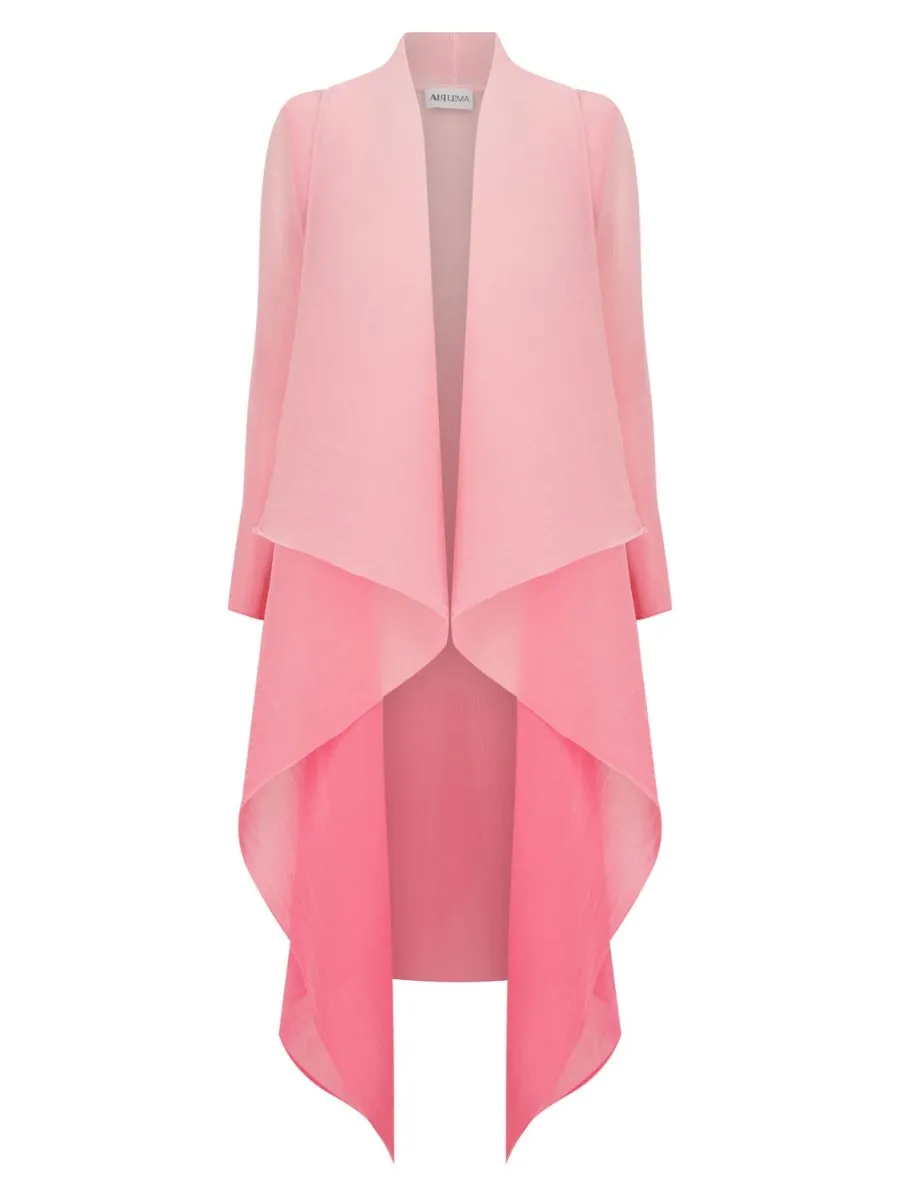 Elegant Sleeveless Dress with Shawl
