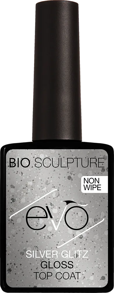 EVO Silver Glitz Gloss Top Coat