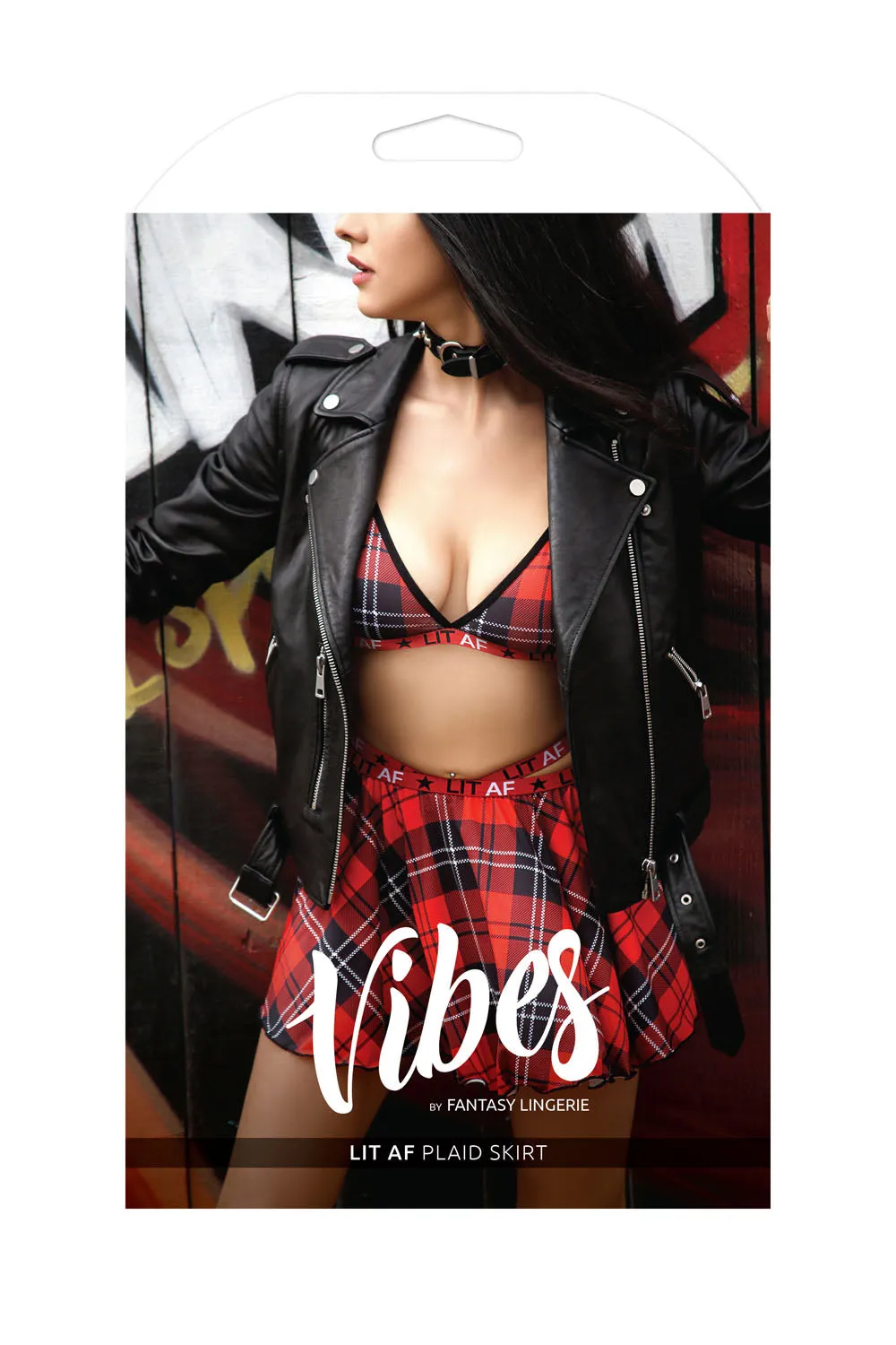 Fantasy Lingerie - Lit Af Plaid Skirt