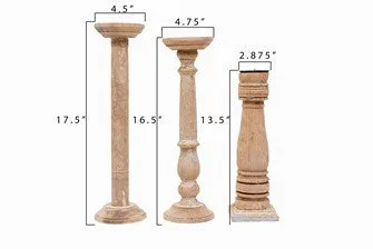 Found Wood & Metal Candle Holder