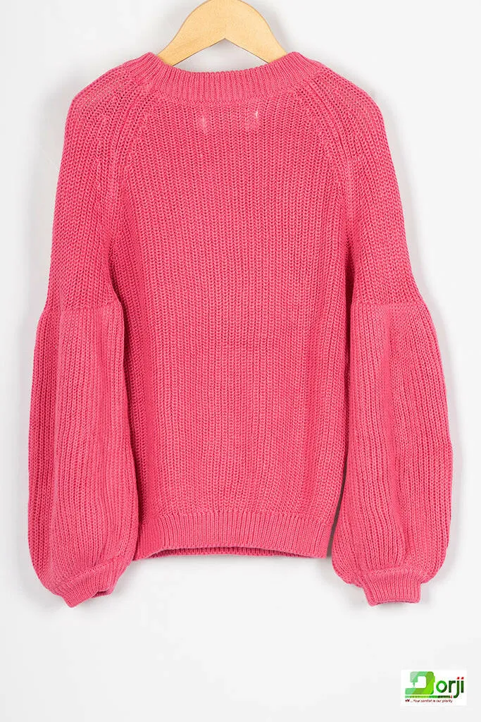 Girl's Raglan Sleeve Knitwear