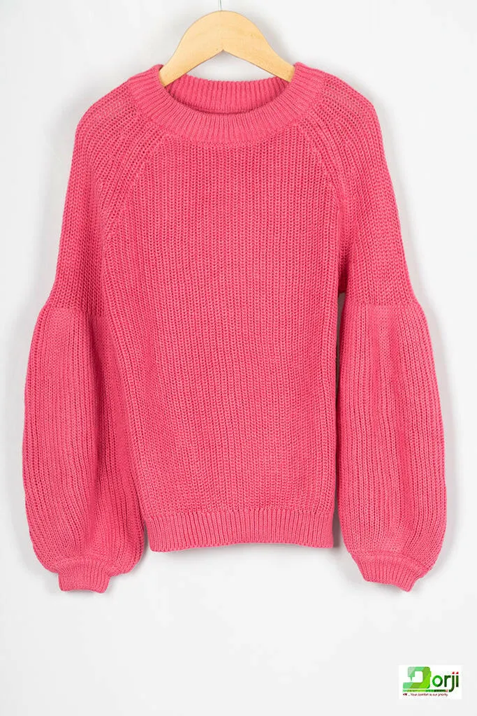 Girl's Raglan Sleeve Knitwear