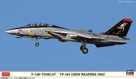 Hasegawa 1/72 F-14D Tomcat VF-101 Grim Reapers 2002 (Cement/Painting Required)