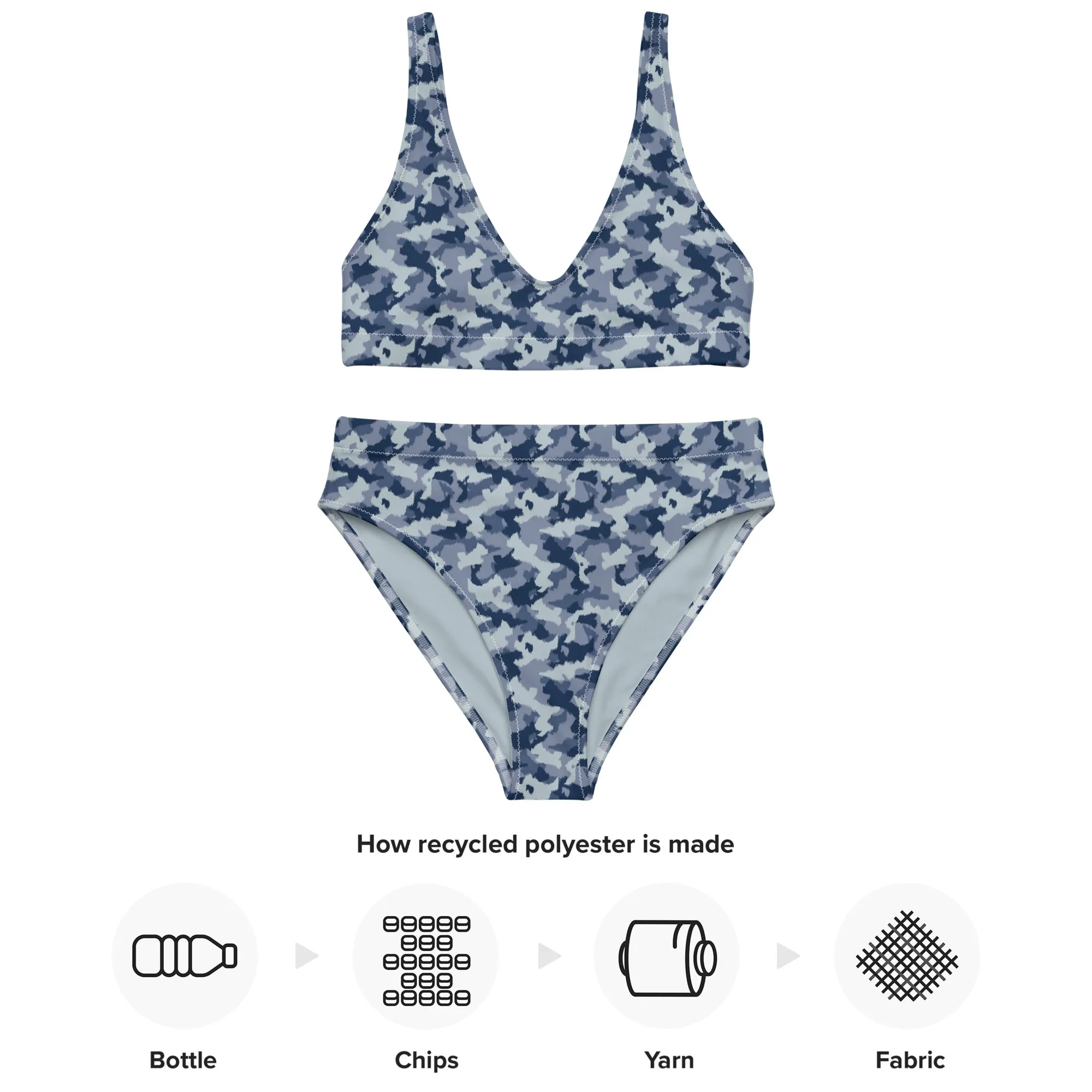 High Waisted Bikini Womens (Glamourange Luxury Bikini High Waisted - 0012 Patterns Model)
