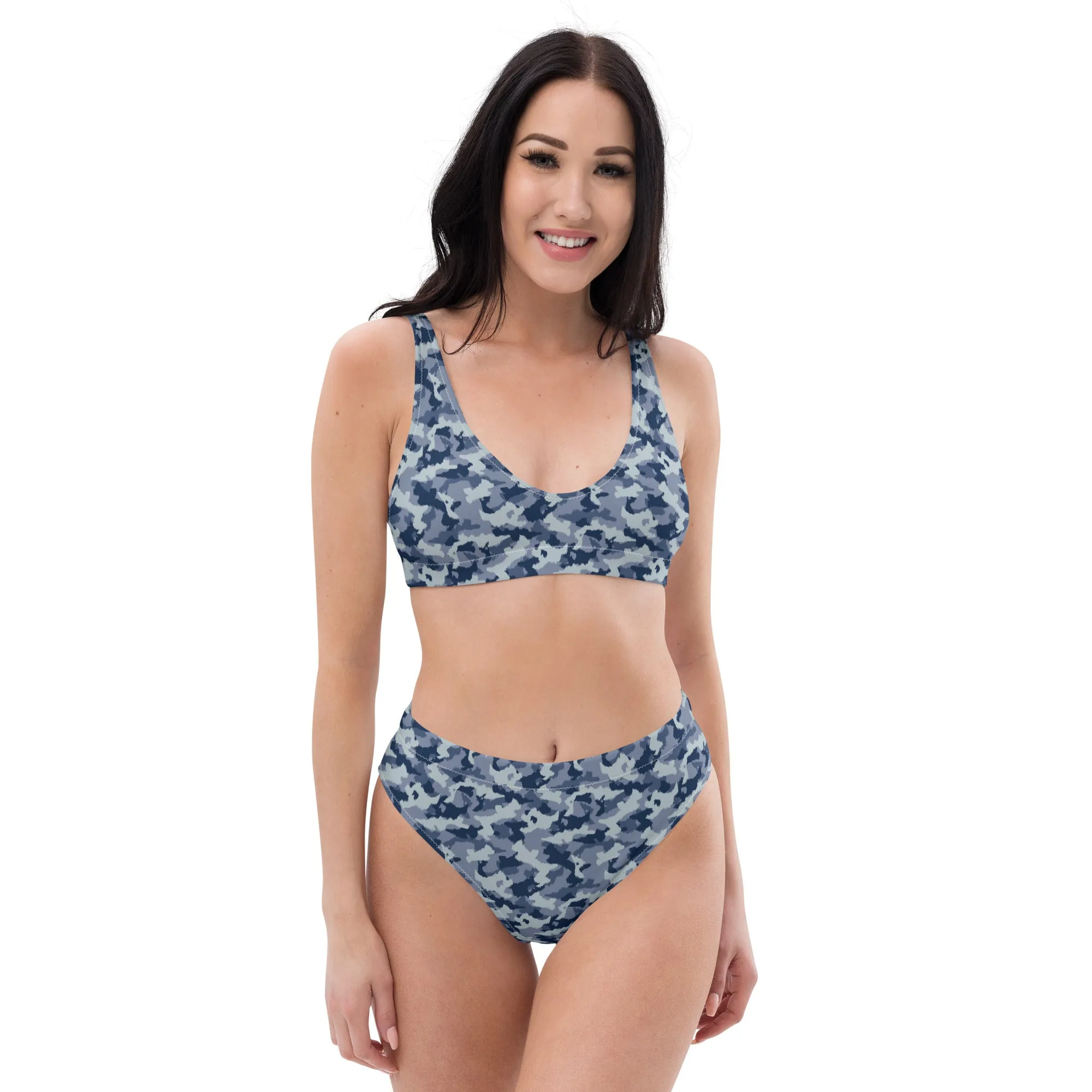 High Waisted Bikini Womens (Glamourange Luxury Bikini High Waisted - 0012 Patterns Model)