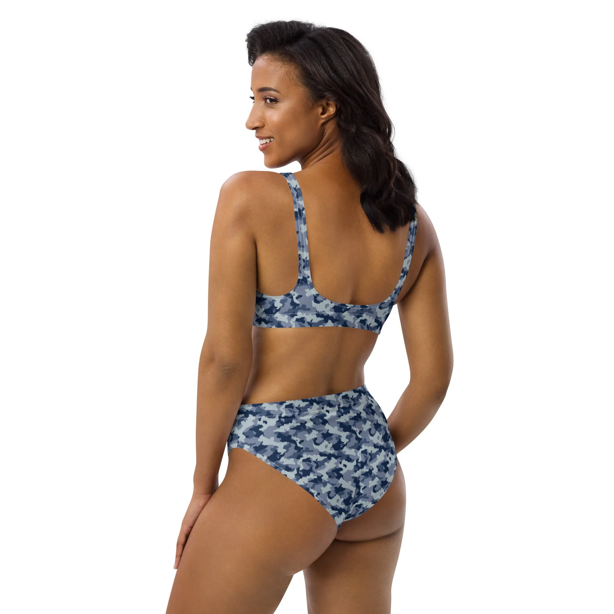 High Waisted Bikini Womens (Glamourange Luxury Bikini High Waisted - 0012 Patterns Model)