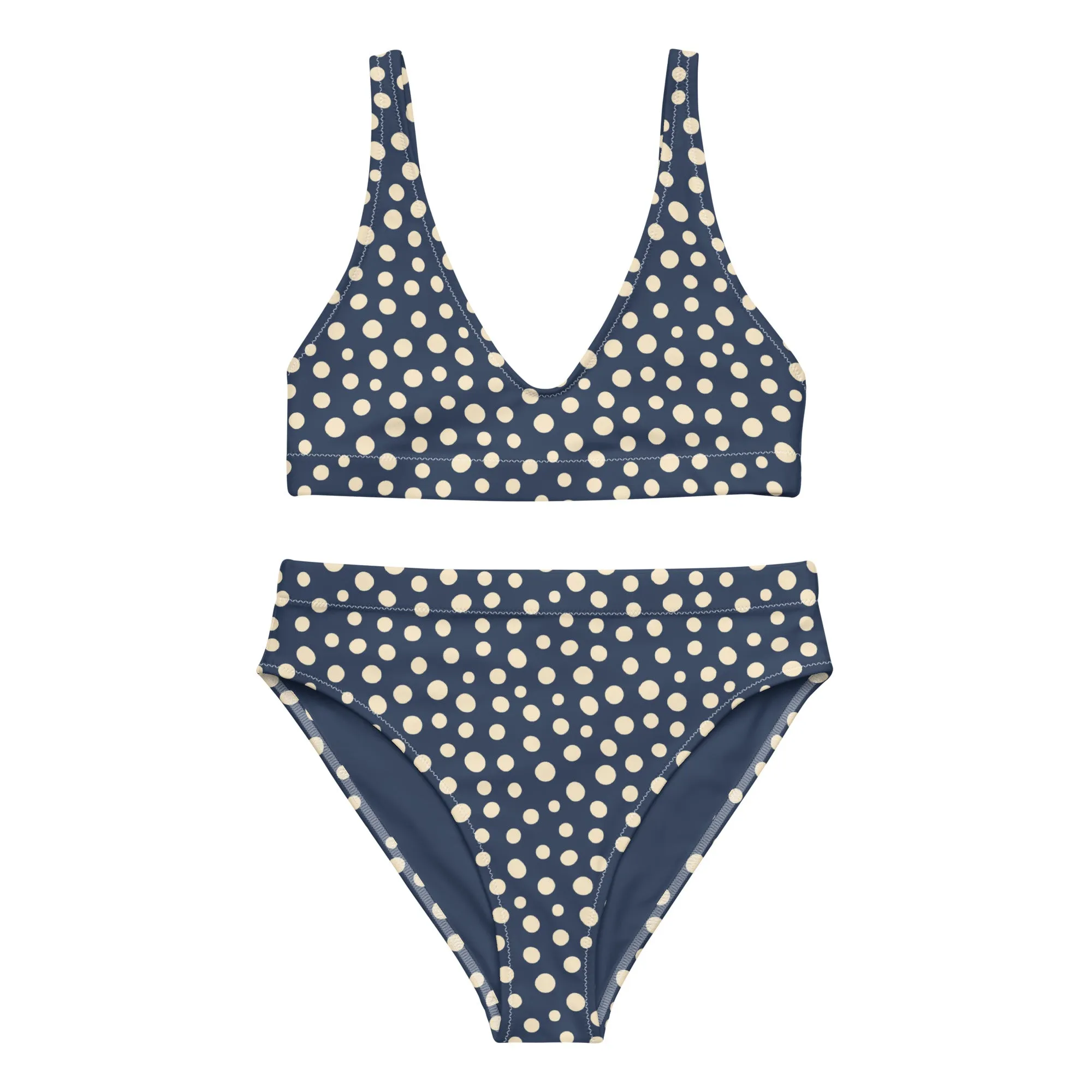 High Waisted Bikini Womens (Glamourange Luxury Bikini High Waisted - 0025 Patterns Model)