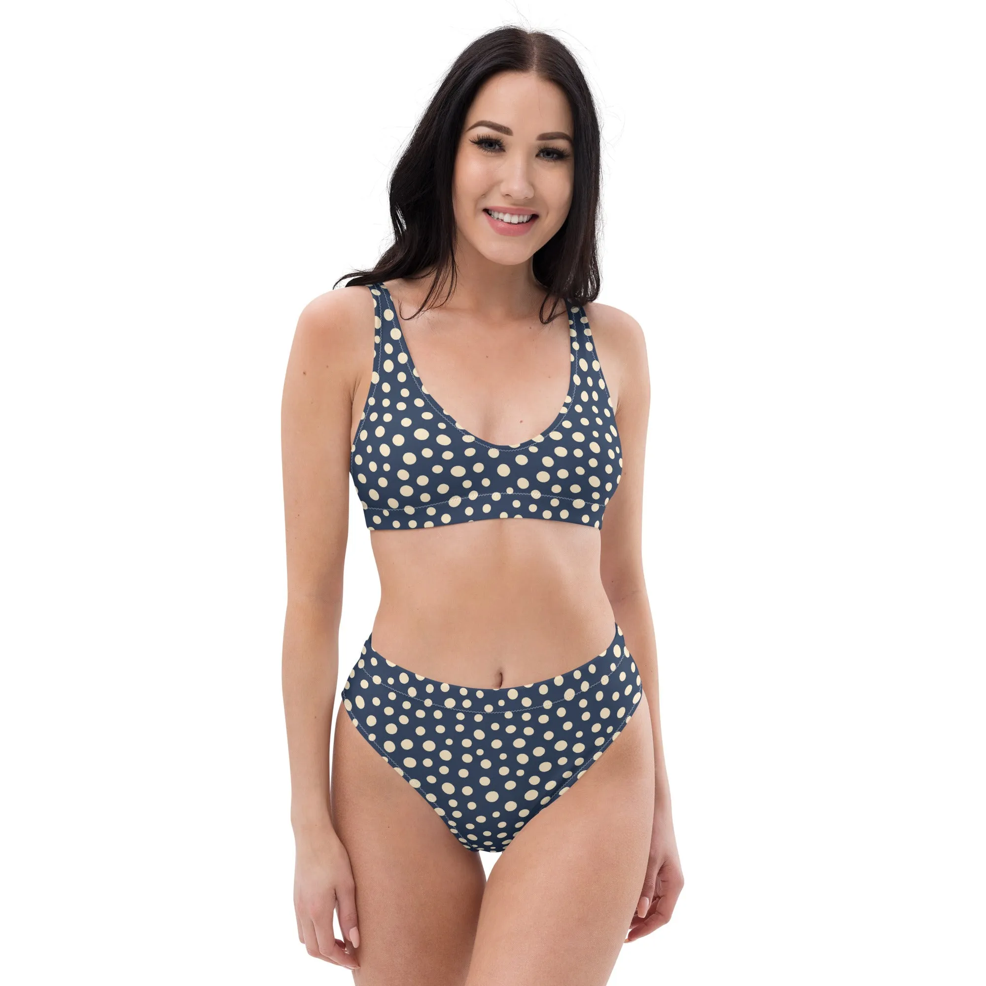 High Waisted Bikini Womens (Glamourange Luxury Bikini High Waisted - 0025 Patterns Model)