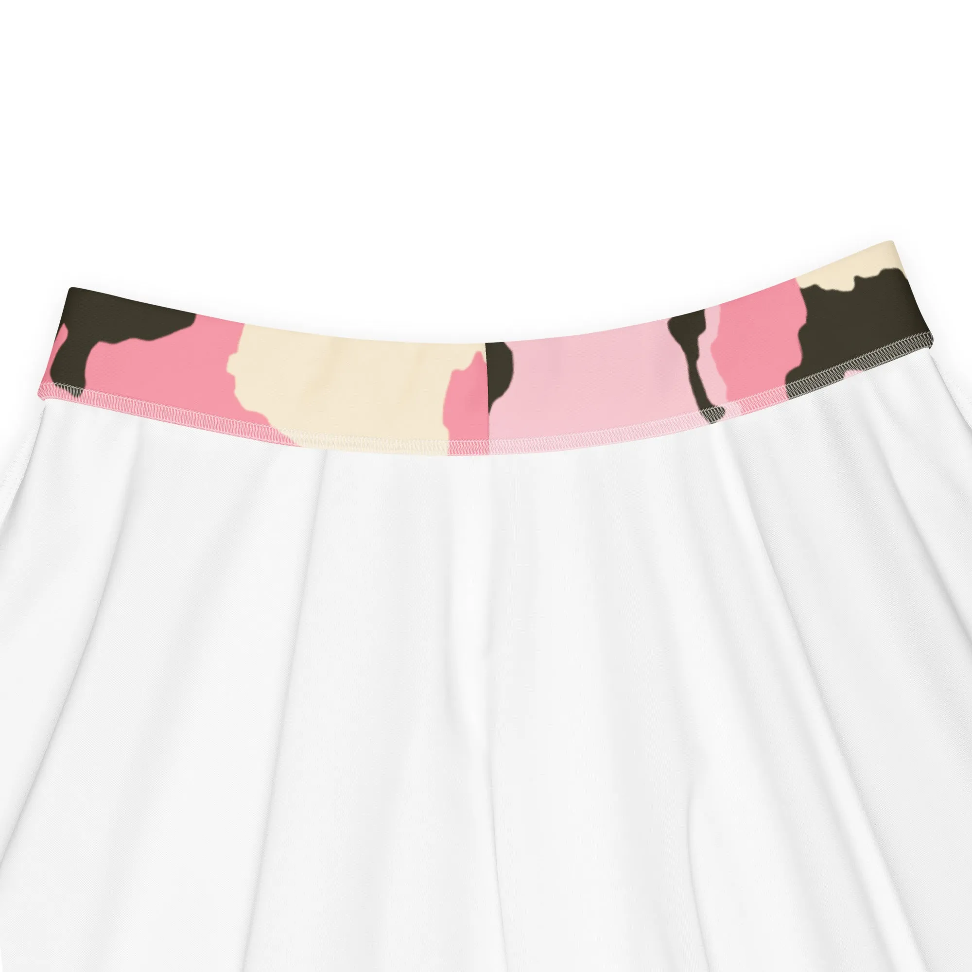 Jupe Patineuse "Camouflage rose"
