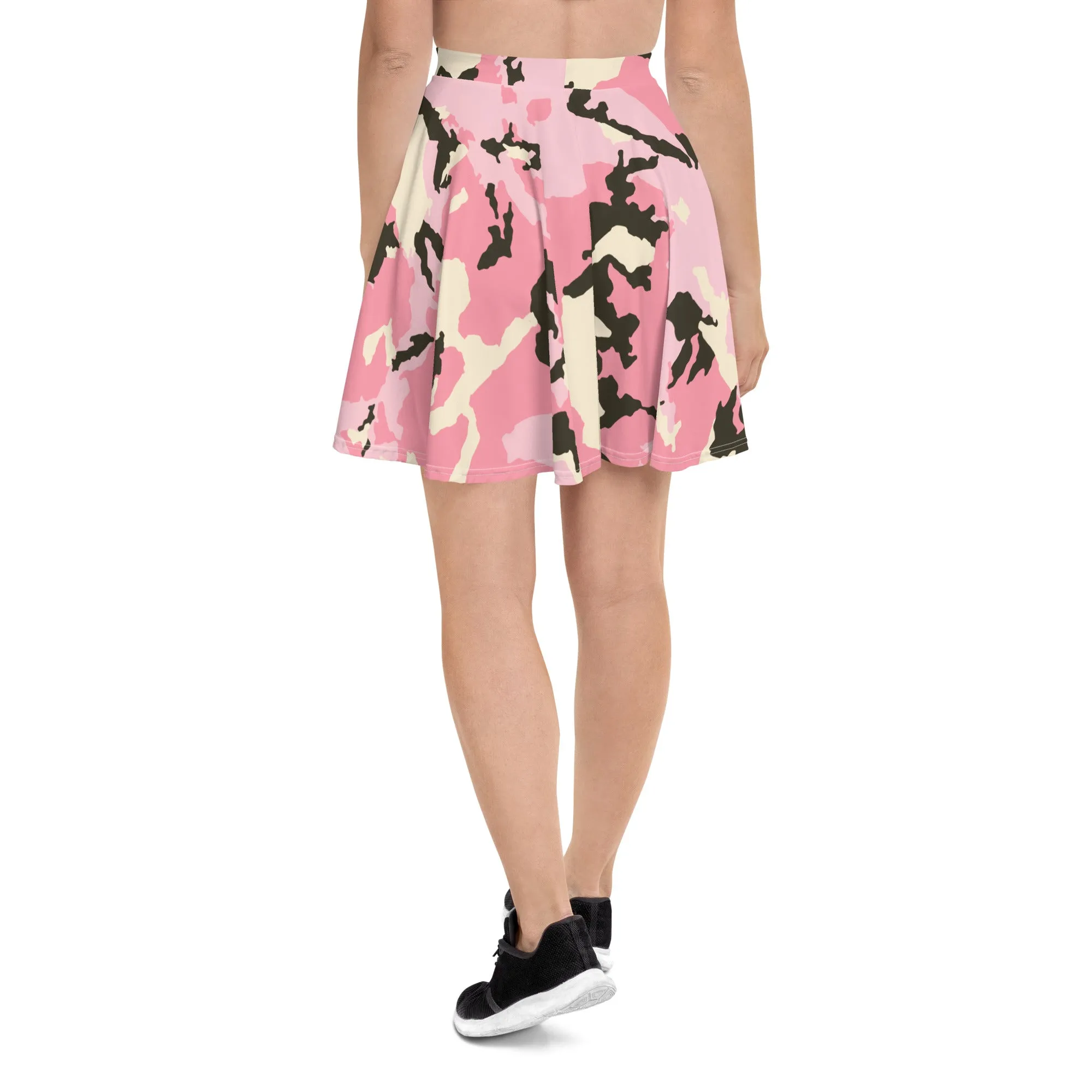 Jupe Patineuse "Camouflage rose"