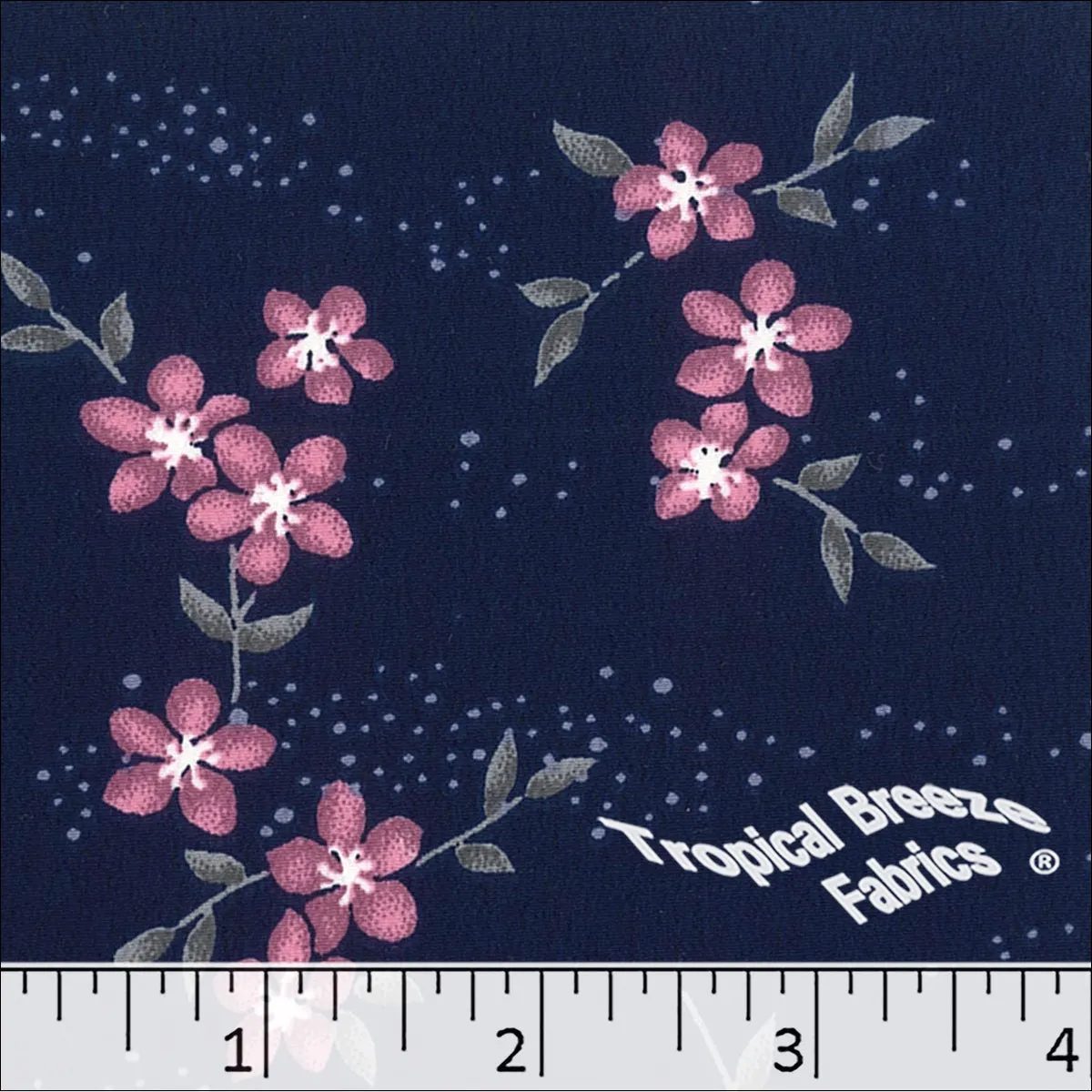 Koshibo Print Floral Polyester Fabric 048423