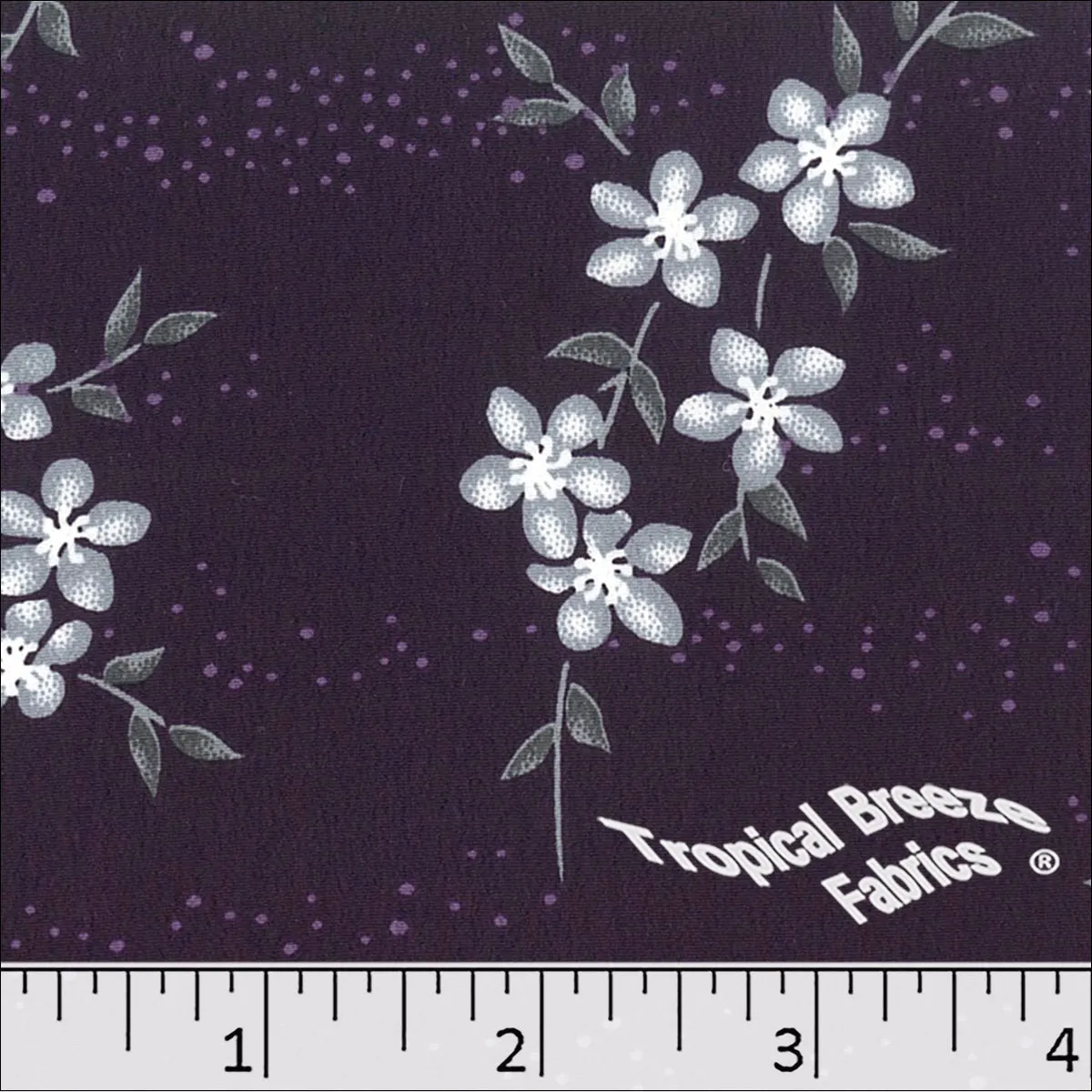 Koshibo Print Floral Polyester Fabric 048423
