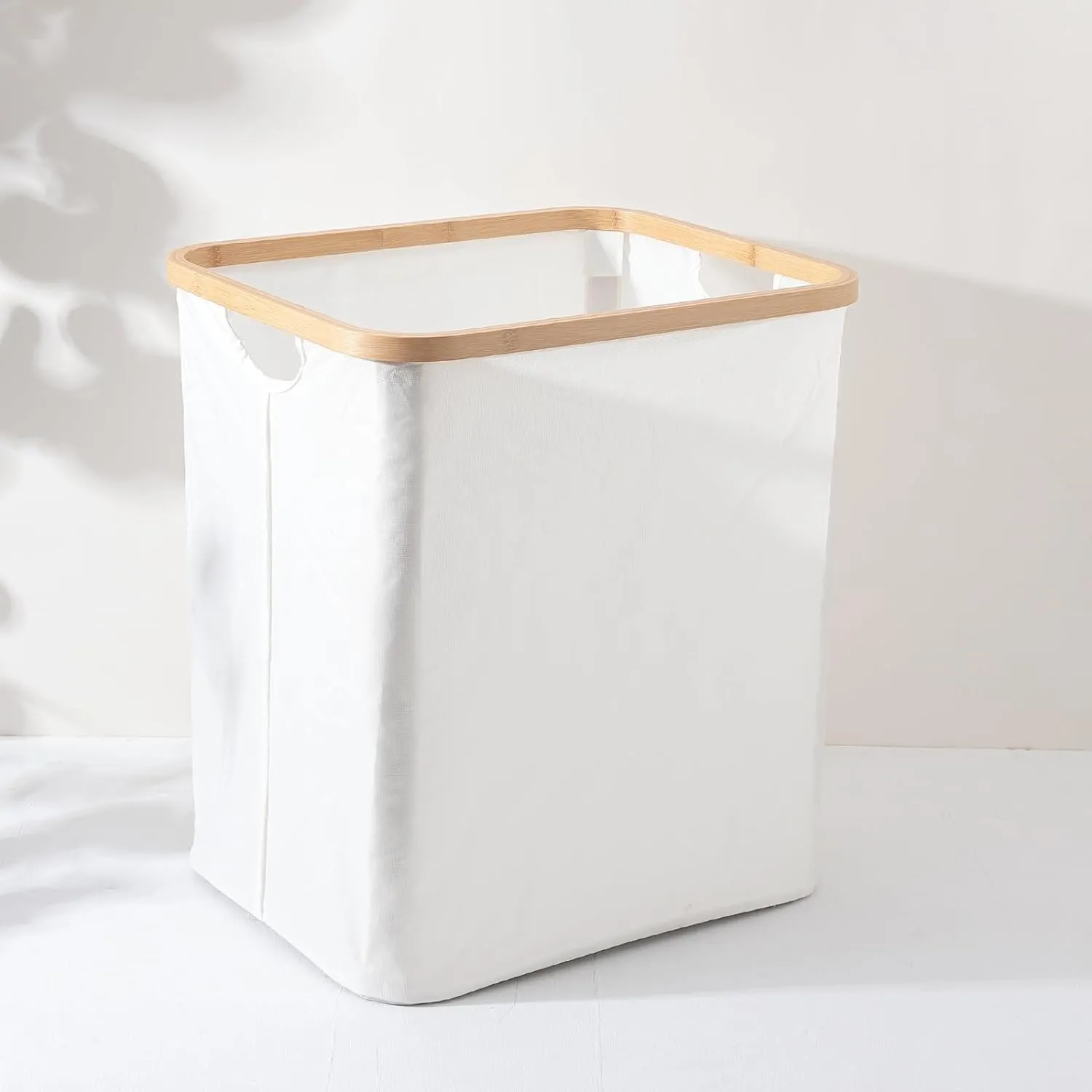 Kuber Industries Laundry Basket For Clothes|Foldable Laundry Hamper|Basket For Toys, Dirty clothes, Storage "45 LTR"-Pack of 6(Beige)