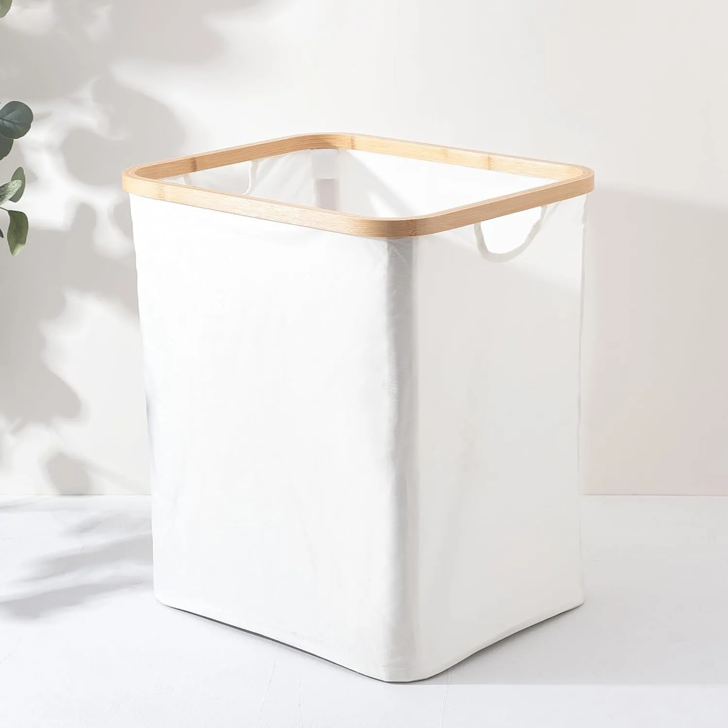 Kuber Industries Laundry Basket For Clothes|Foldable Laundry Hamper|Basket For Toys, Dirty clothes, Storage "45 LTR"-Pack of 6(Beige)