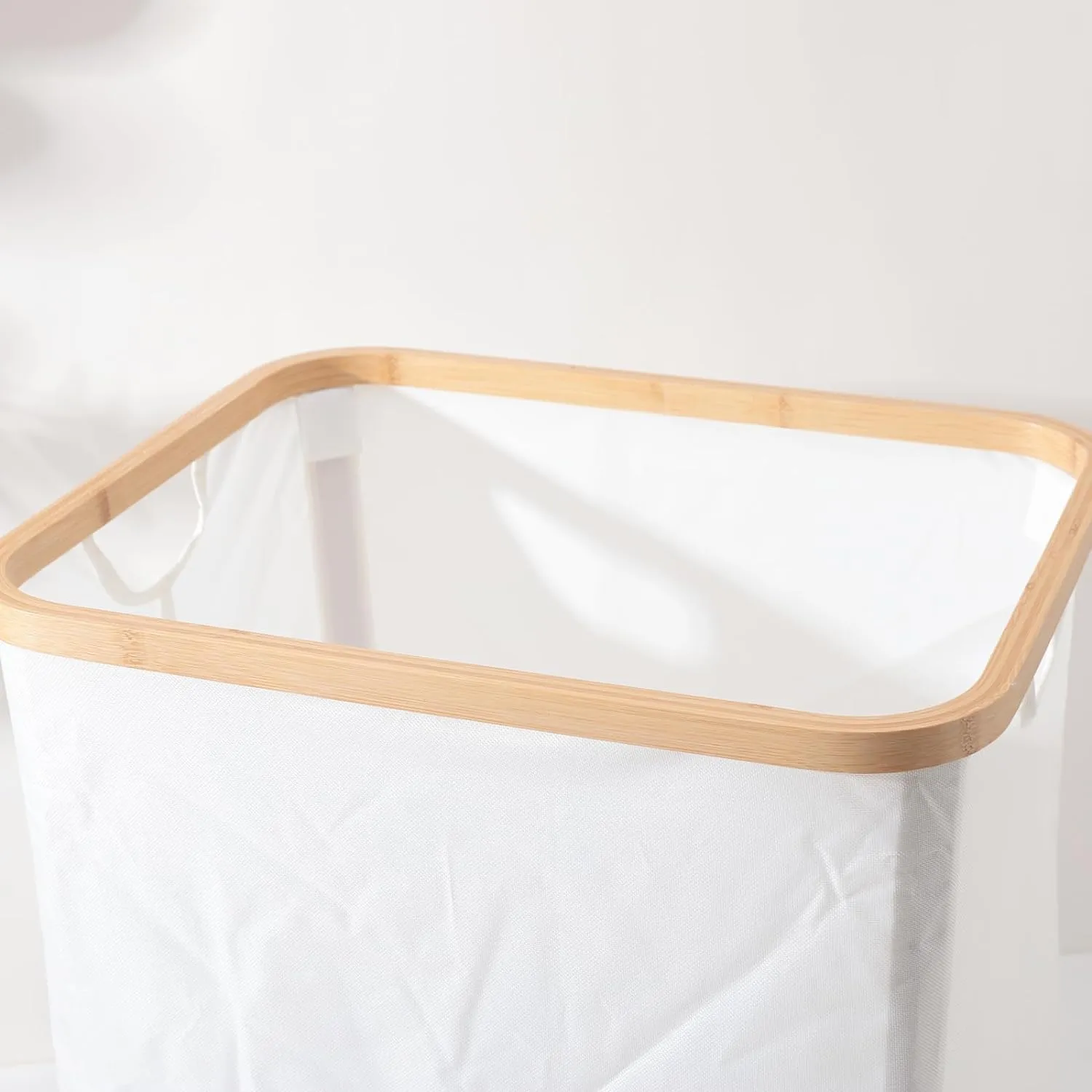 Kuber Industries Laundry Basket For Clothes|Foldable Laundry Hamper|Basket For Toys, Dirty clothes, Storage "45 LTR"-Pack of 6(Beige)