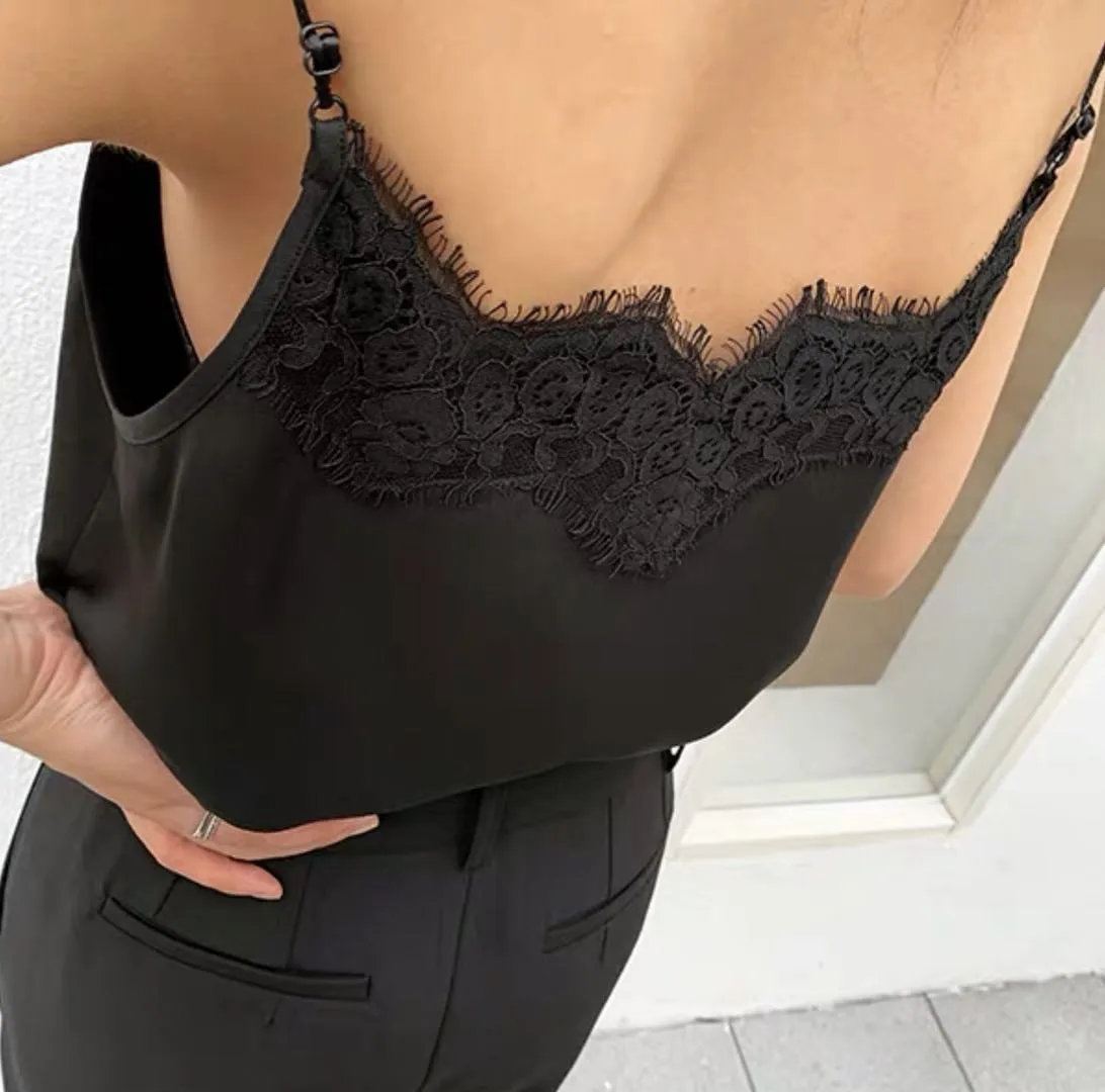 Lace Camisole Top [2 Colours]