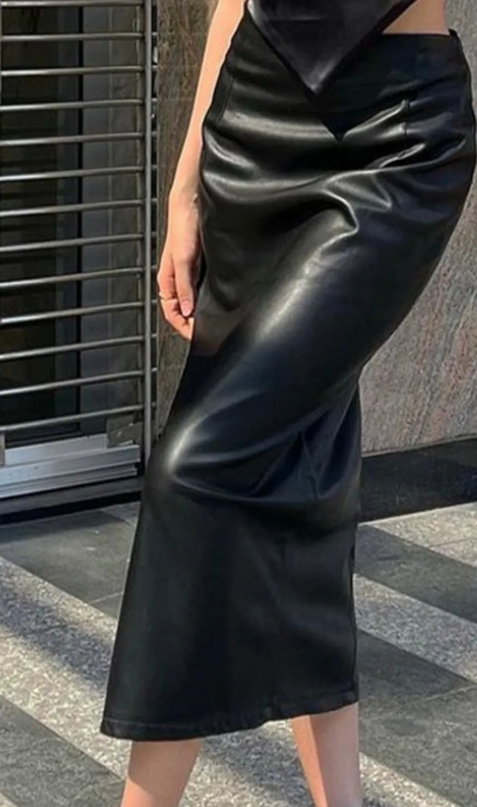 Level Up Leather Skirt