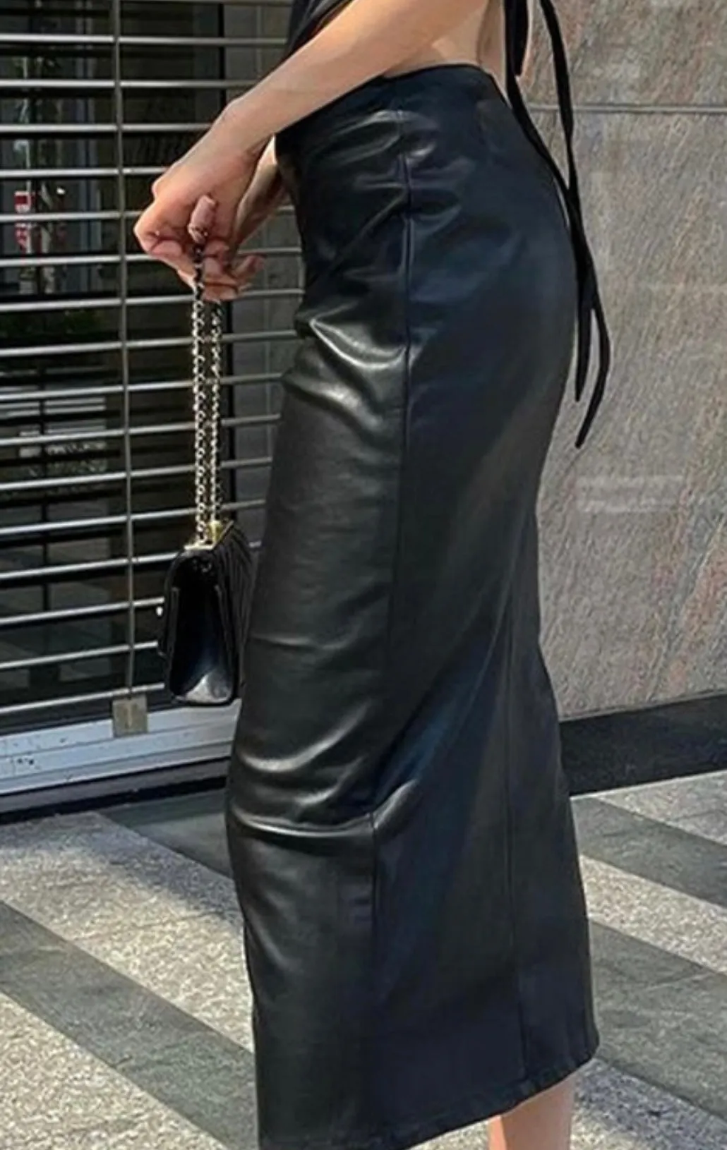 Level Up Leather Skirt
