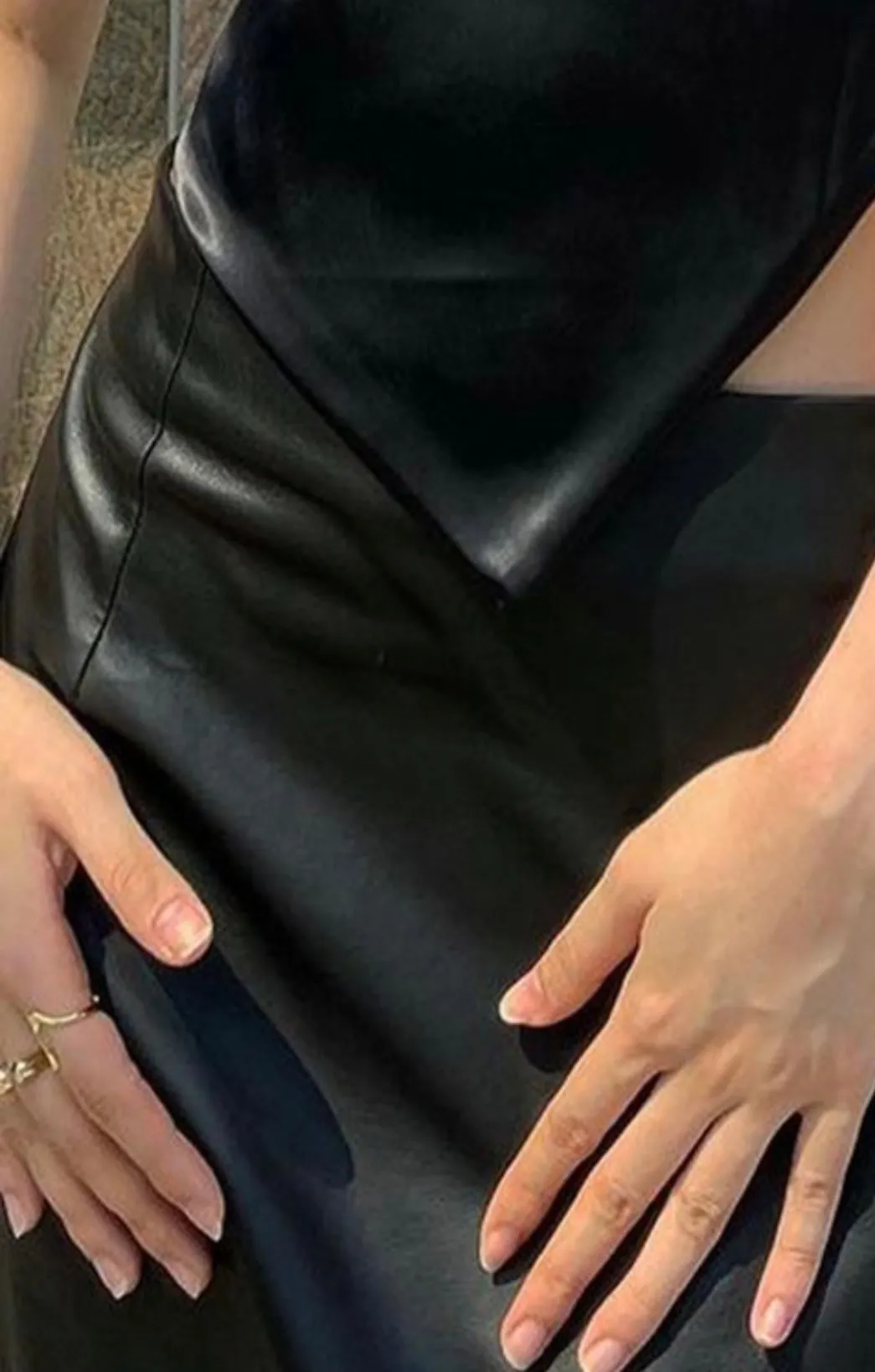 Level Up Leather Skirt